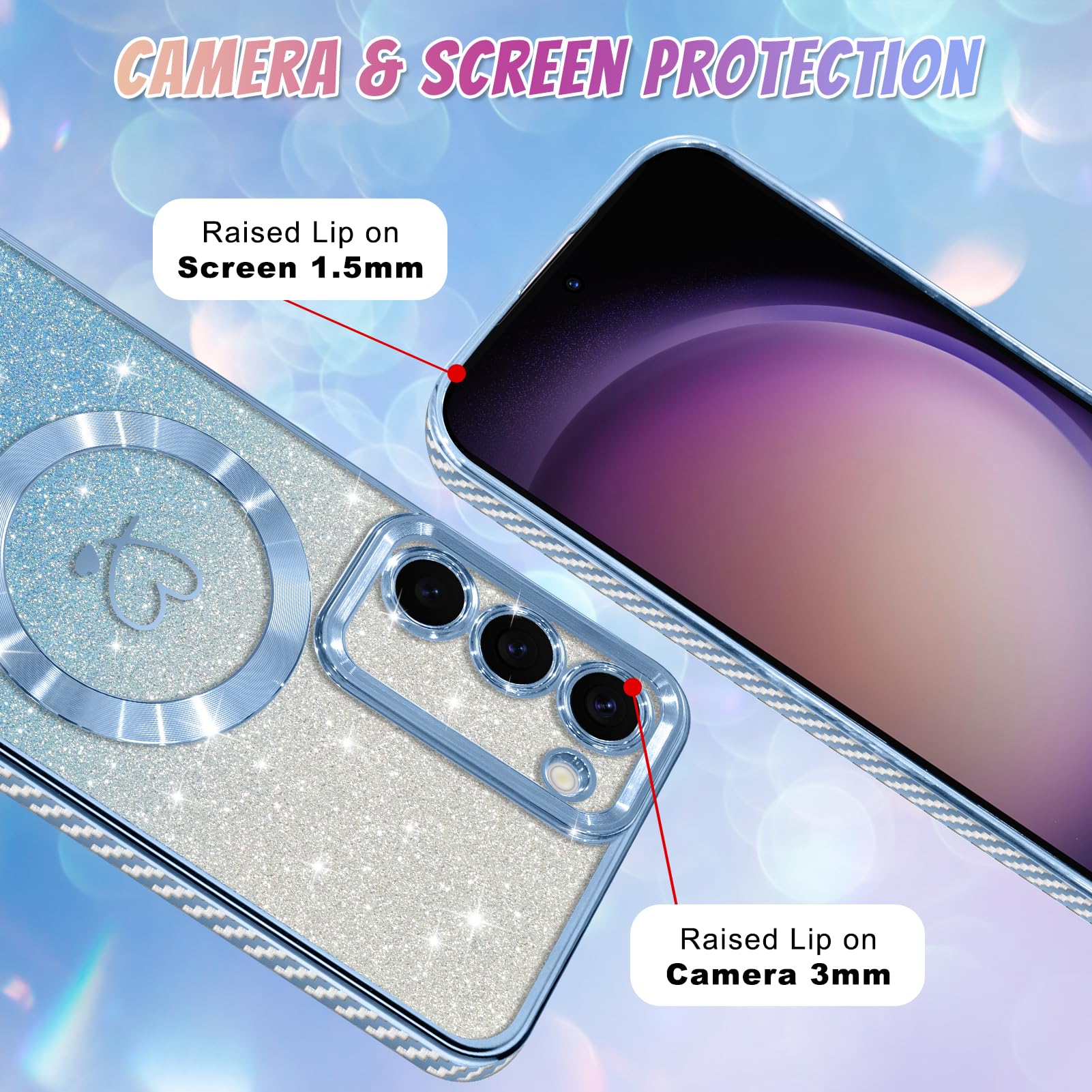 Foto 5 pulgar | Funda De Teléfono Bonoma Compatible Con Samsung Galaxy S23 Plus - Venta Internacional.