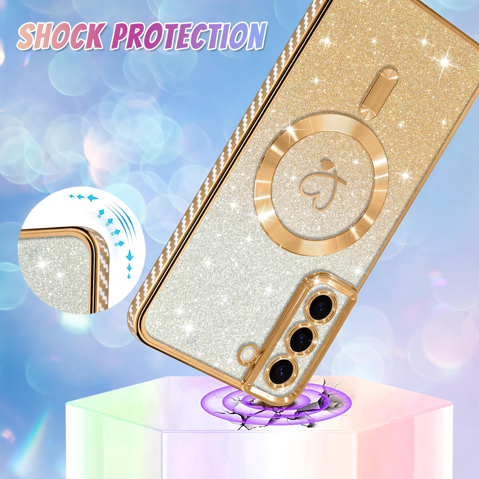 Foto 4 pulgar | Funda De Teléfono Bonoma Compatible Con Samsung Galaxy S22 Plus - Venta Internacional.