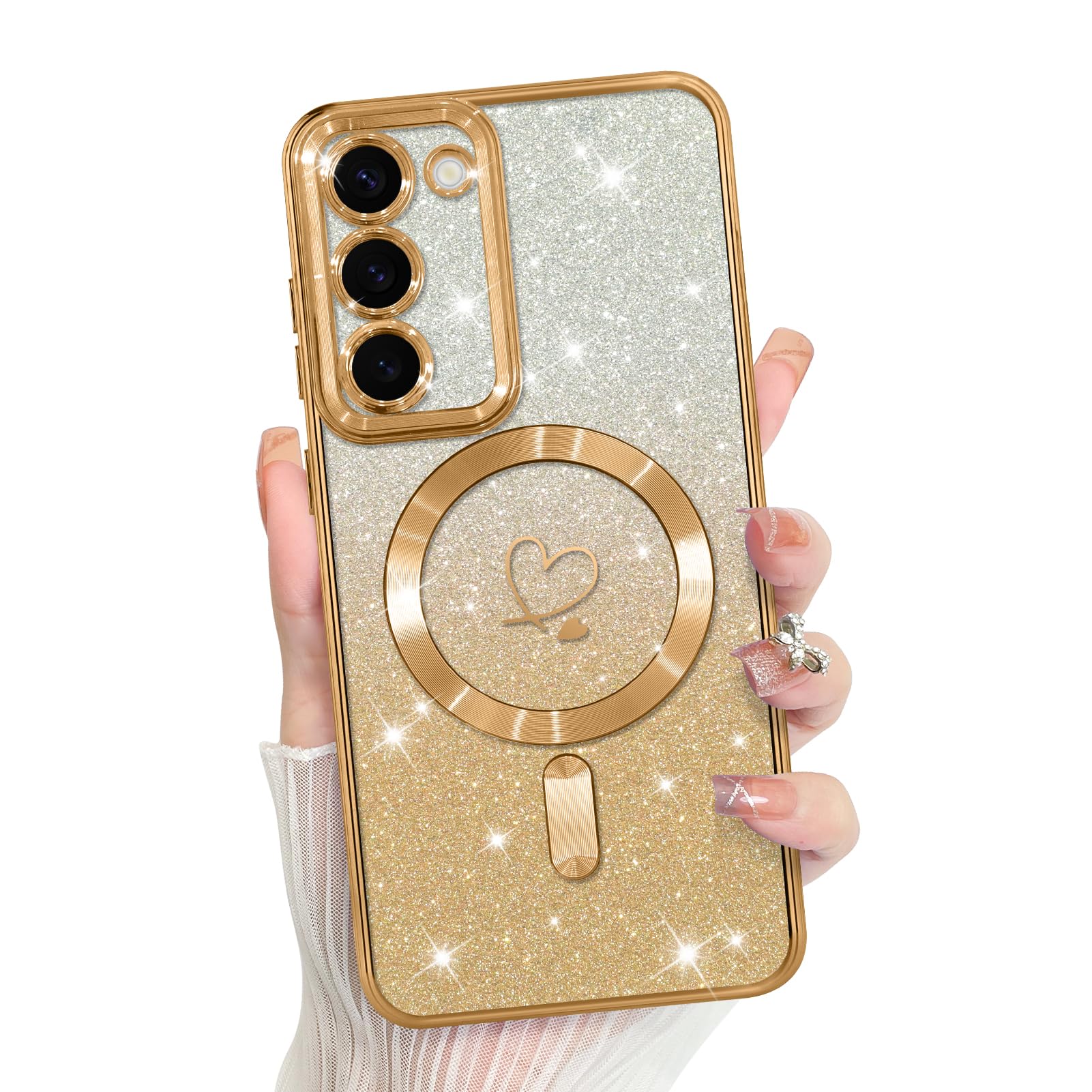 Funda De Teléfono Bonoma Compatible Con Samsung Galaxy S23 Gold - Venta Internacional.