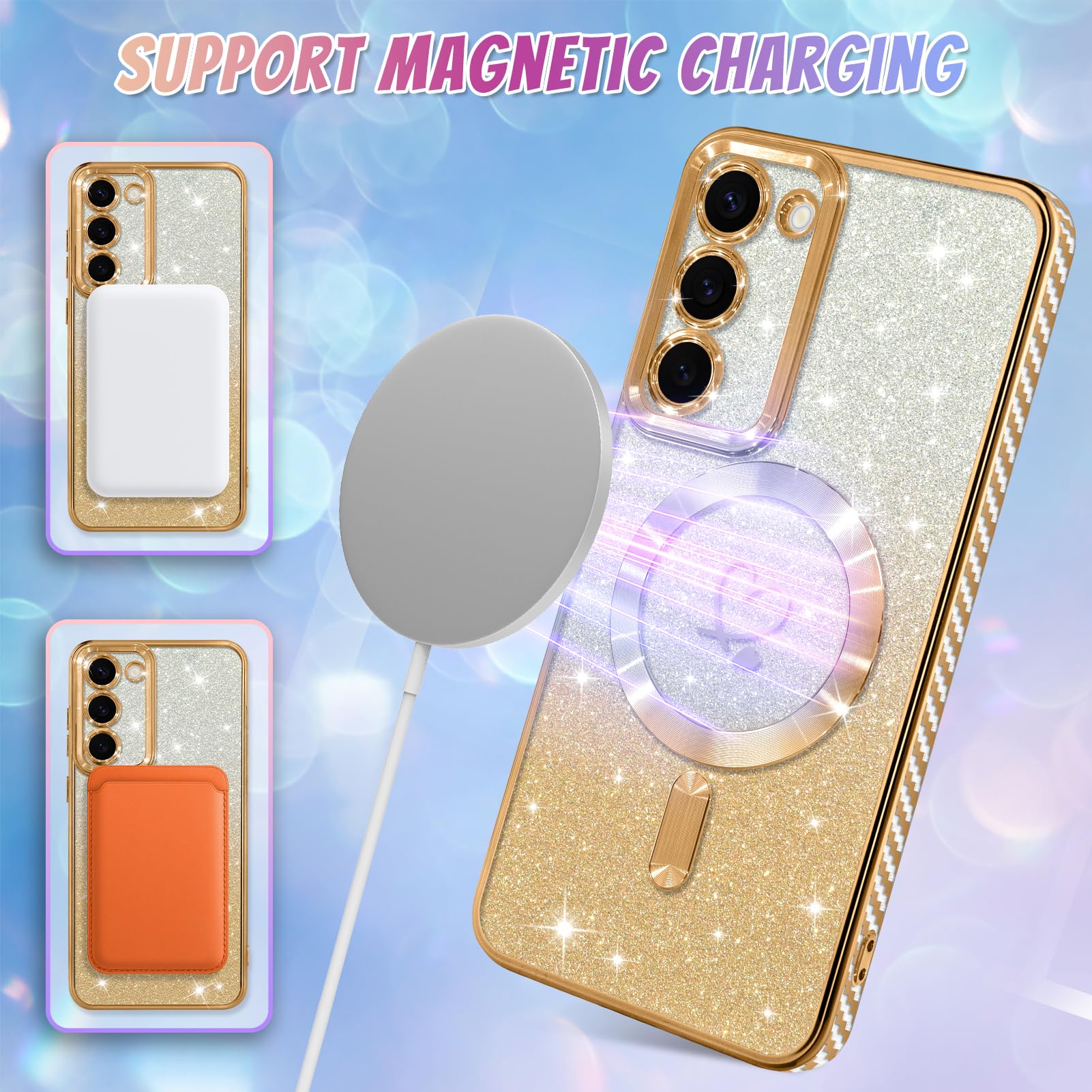 Foto 6 pulgar | Funda De Teléfono Bonoma Compatible Con Samsung Galaxy S23 Gold - Venta Internacional.