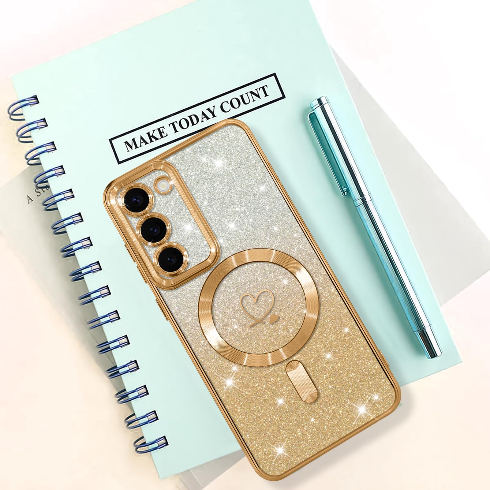 Foto 7 pulgar | Funda De Teléfono Bonoma Compatible Con Samsung Galaxy S23 Gold - Venta Internacional.