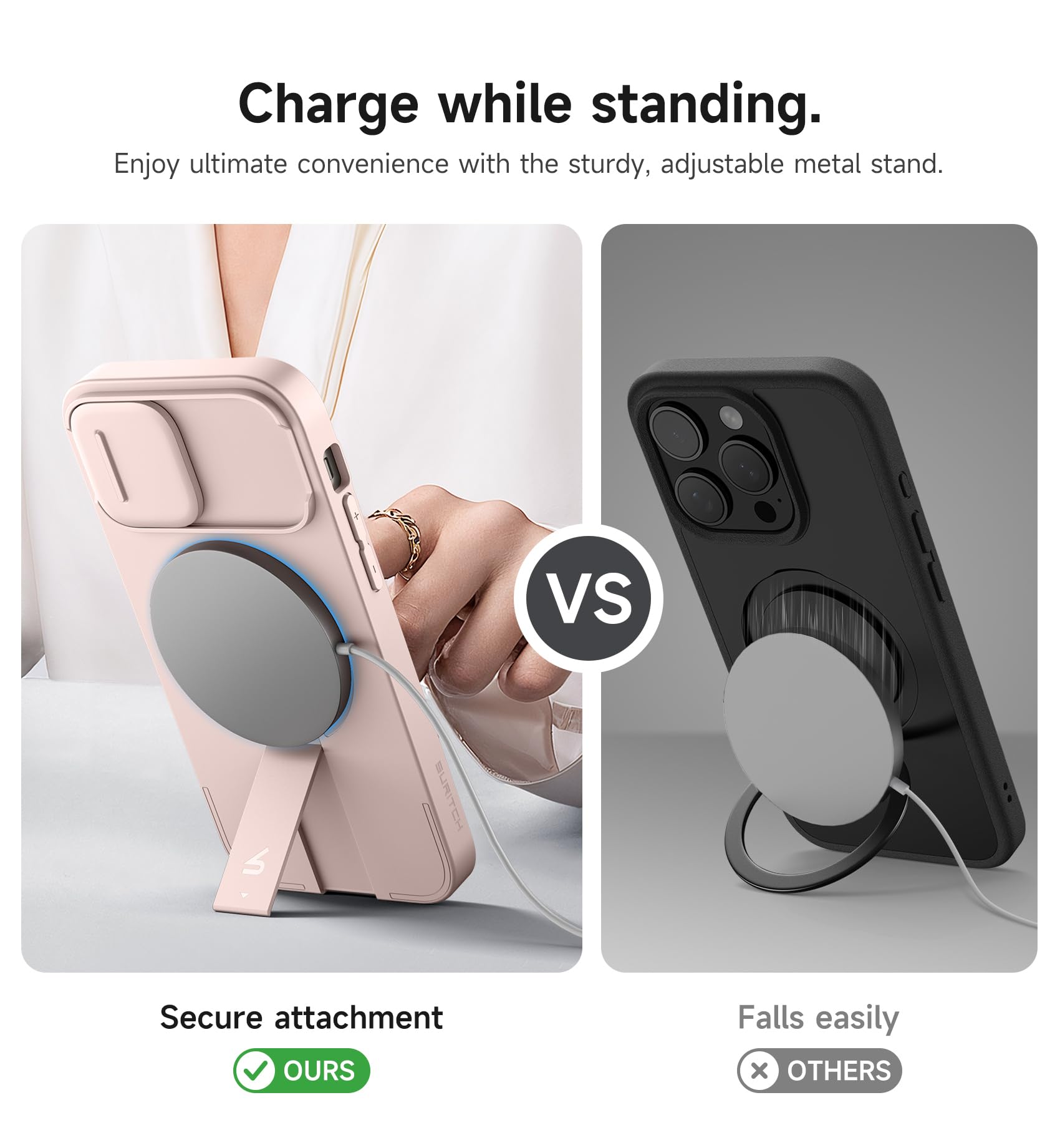 Foto 5 | Funda Suritch Para Iphone 12/12 Pro De 6.1 Pulgadas Con Funda Magnética, Color Rosa - Venta Internacional.