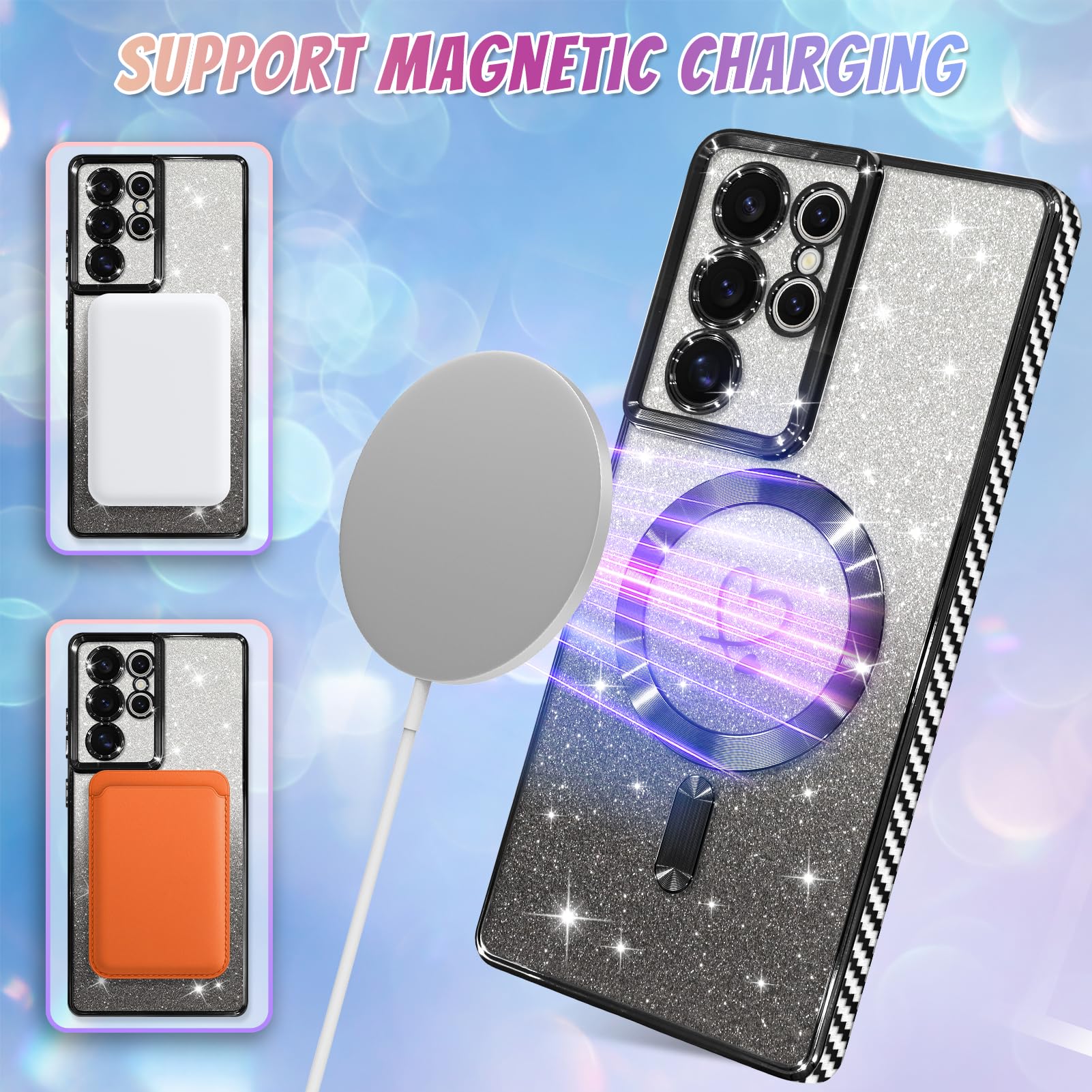 Foto 5 | Funda De Teléfono Bonoma Compatible Con Samsung Galaxy S21 Ultra - Venta Internacional.