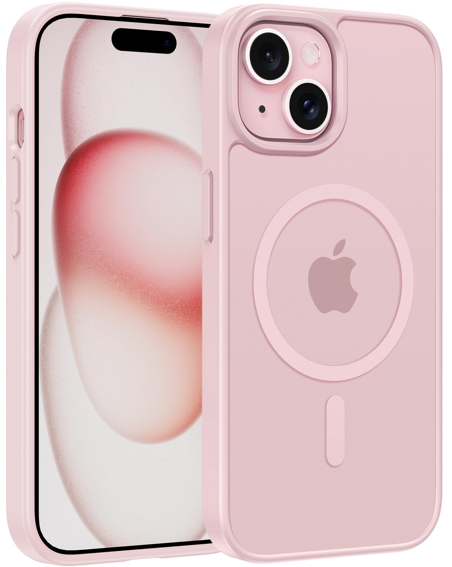Foto 2 pulgar | Funda Fntcase para iPhone 15 Rosa Magnético Mate - Venta Internacional