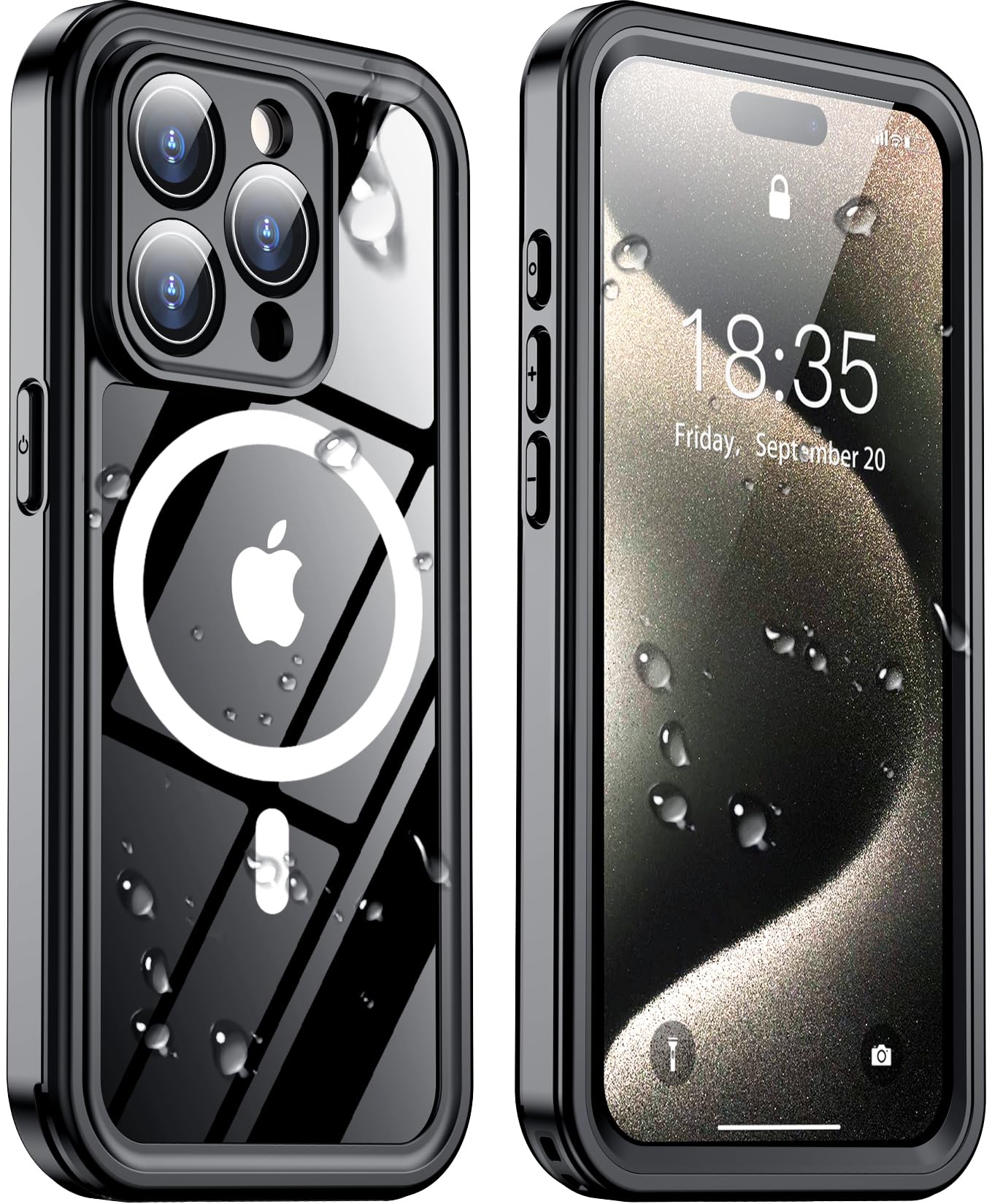 Foto 2 pulgar | Funda De Teléfono Temdan Magnética Impermeable Para Iphone 15 Pro Max - Venta Internacional.
