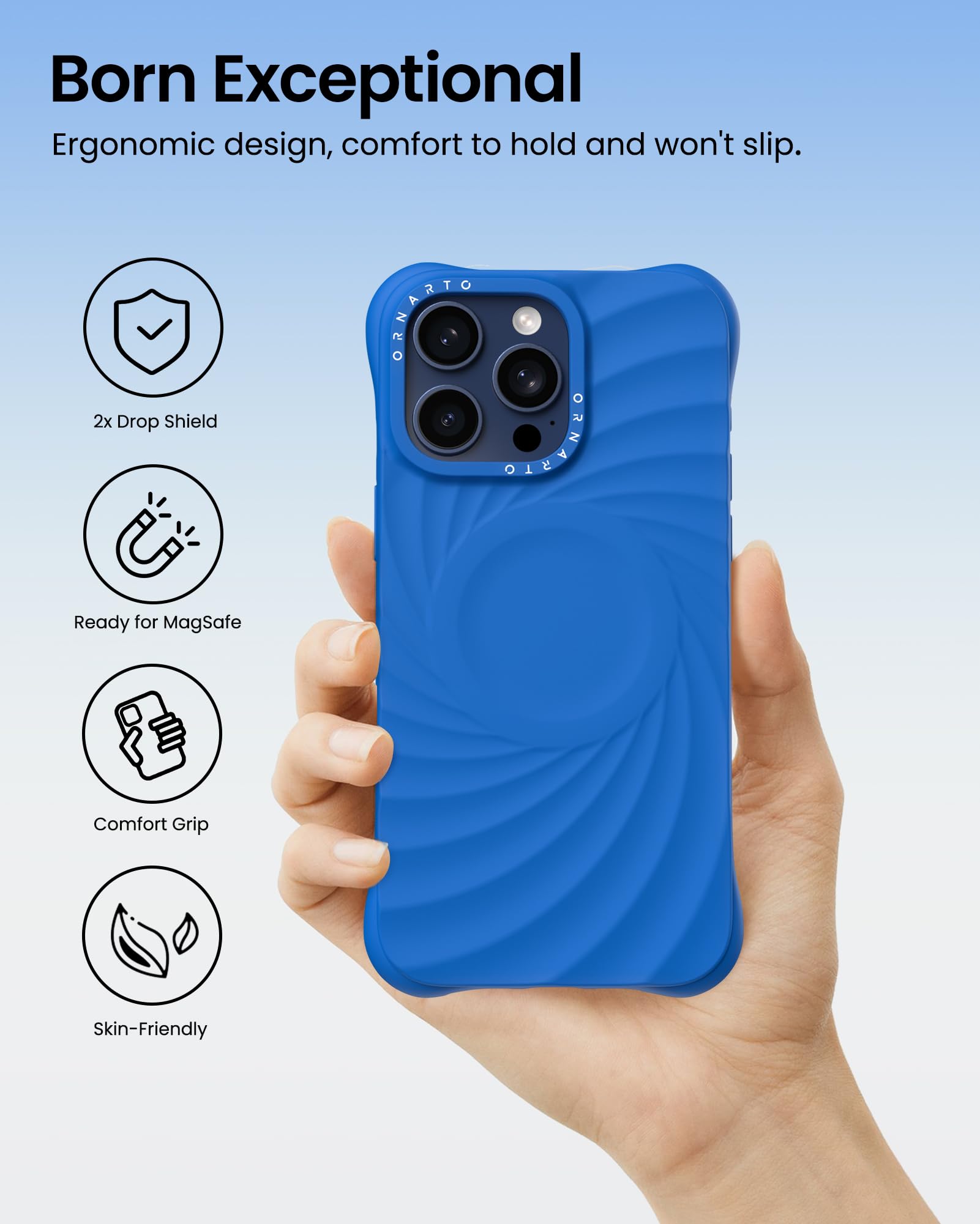 Foto 6 pulgar | Funda De Teléfono Ornarto Vortuxe Para Iphone 15 Pro Max Con Magsafe - Venta Internacional.