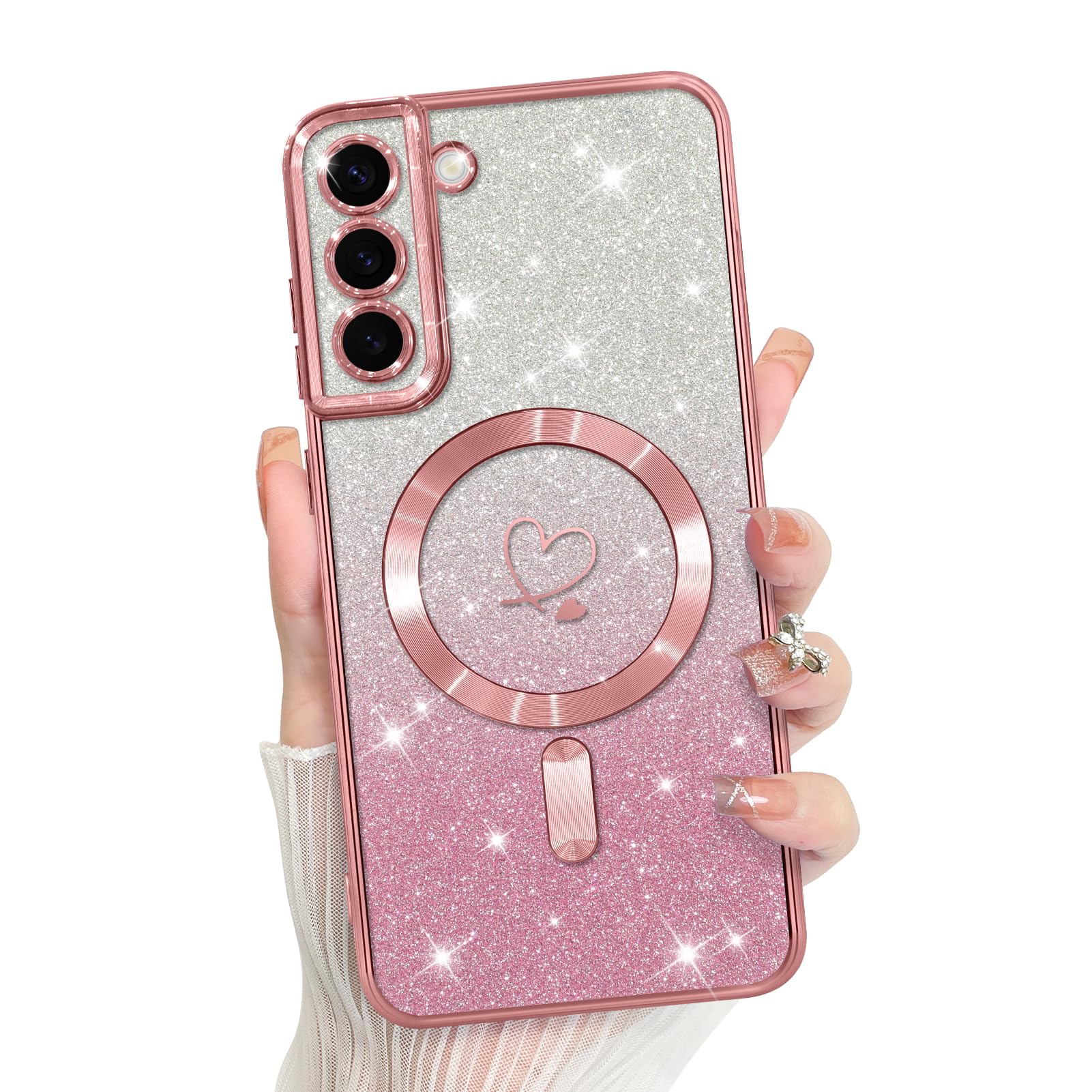 Funda Bonoma Para Teléfono Móvil Compatible Con Samsung Galaxy S22, Color Rosa - Venta Internacional.