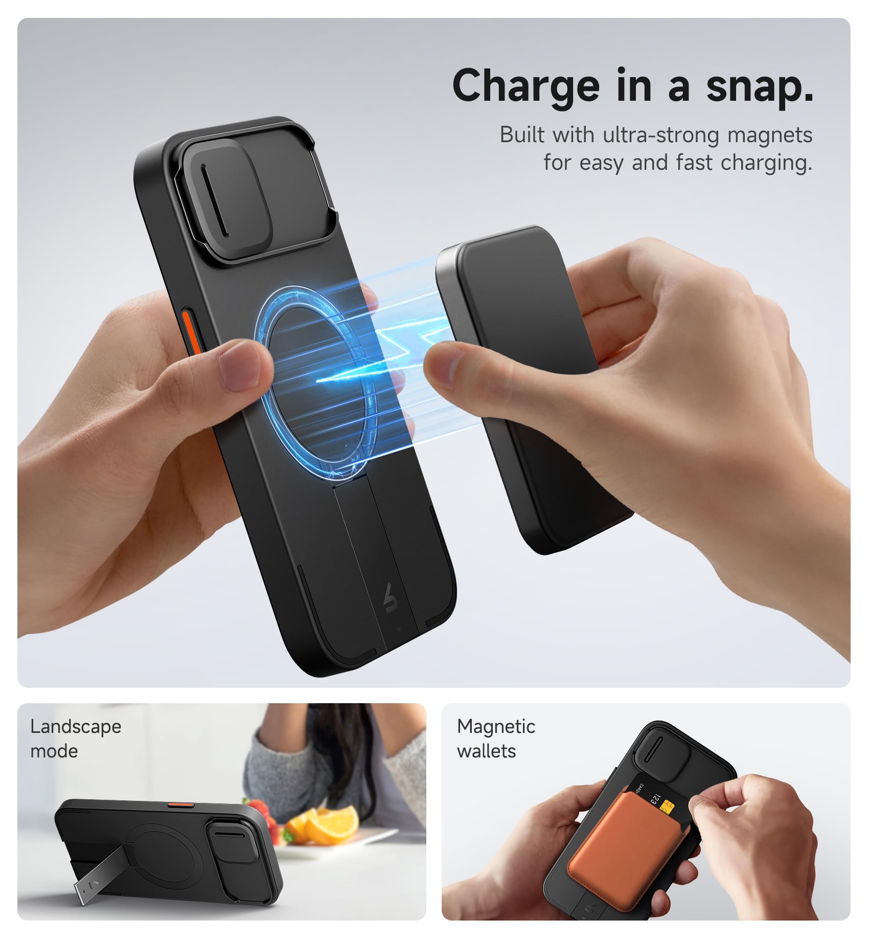 Foto 4 pulgar | Funda Suritch Para Iphone 13/14 De 6.1 Pulgadas Con Funda Magnética - Venta Internacional.