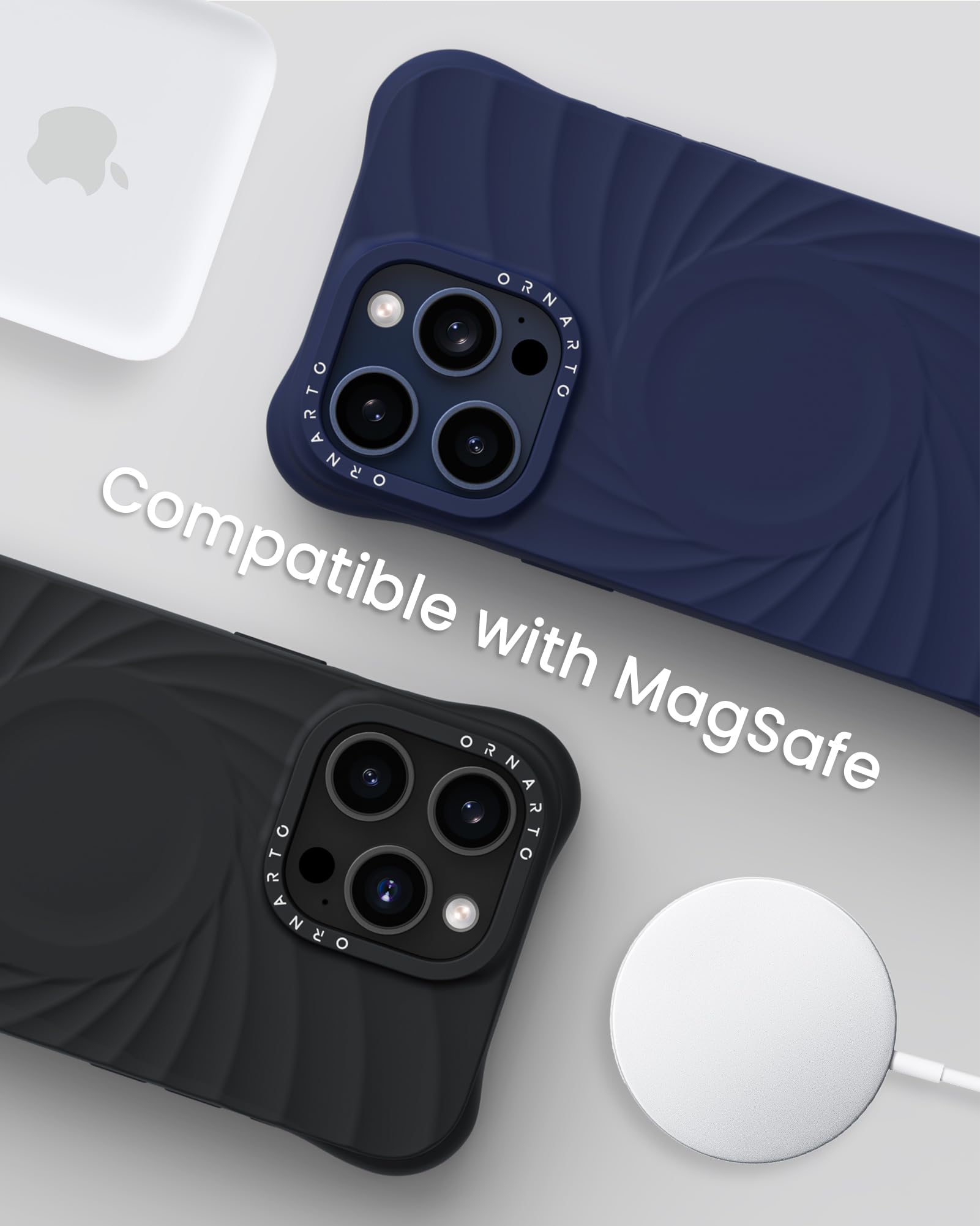 Foto 7 | Funda Ornarto Vortuxe Para Iphone 15 Pro 6.1 Azul Marino - Venta Internacional.