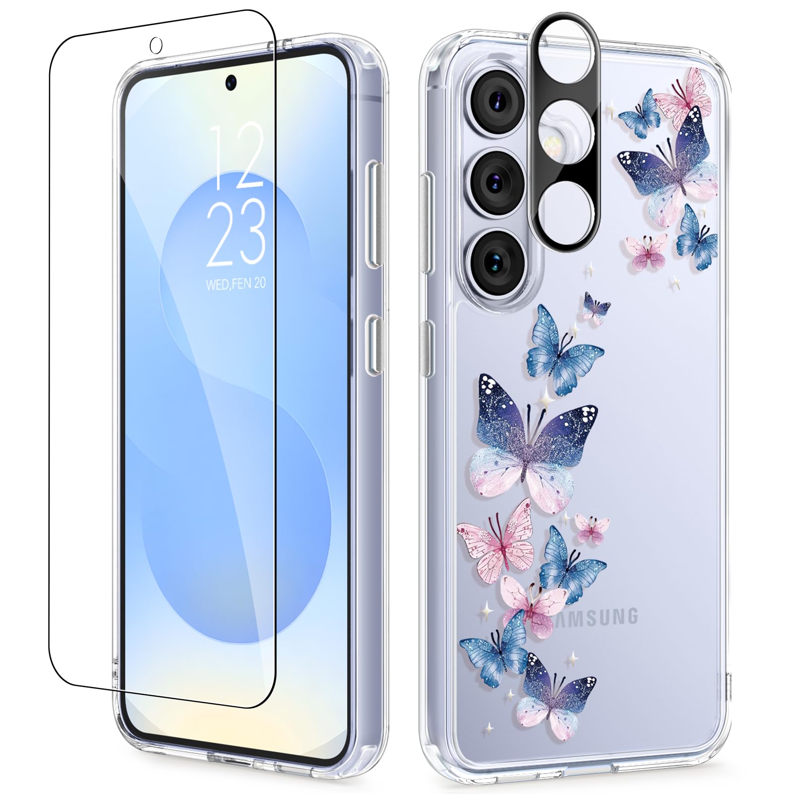Foto 2 pulgar | Funda De Teléfono Gviewin Para Samsung Galaxy S25 Plus Con Protector - Venta Internacional.