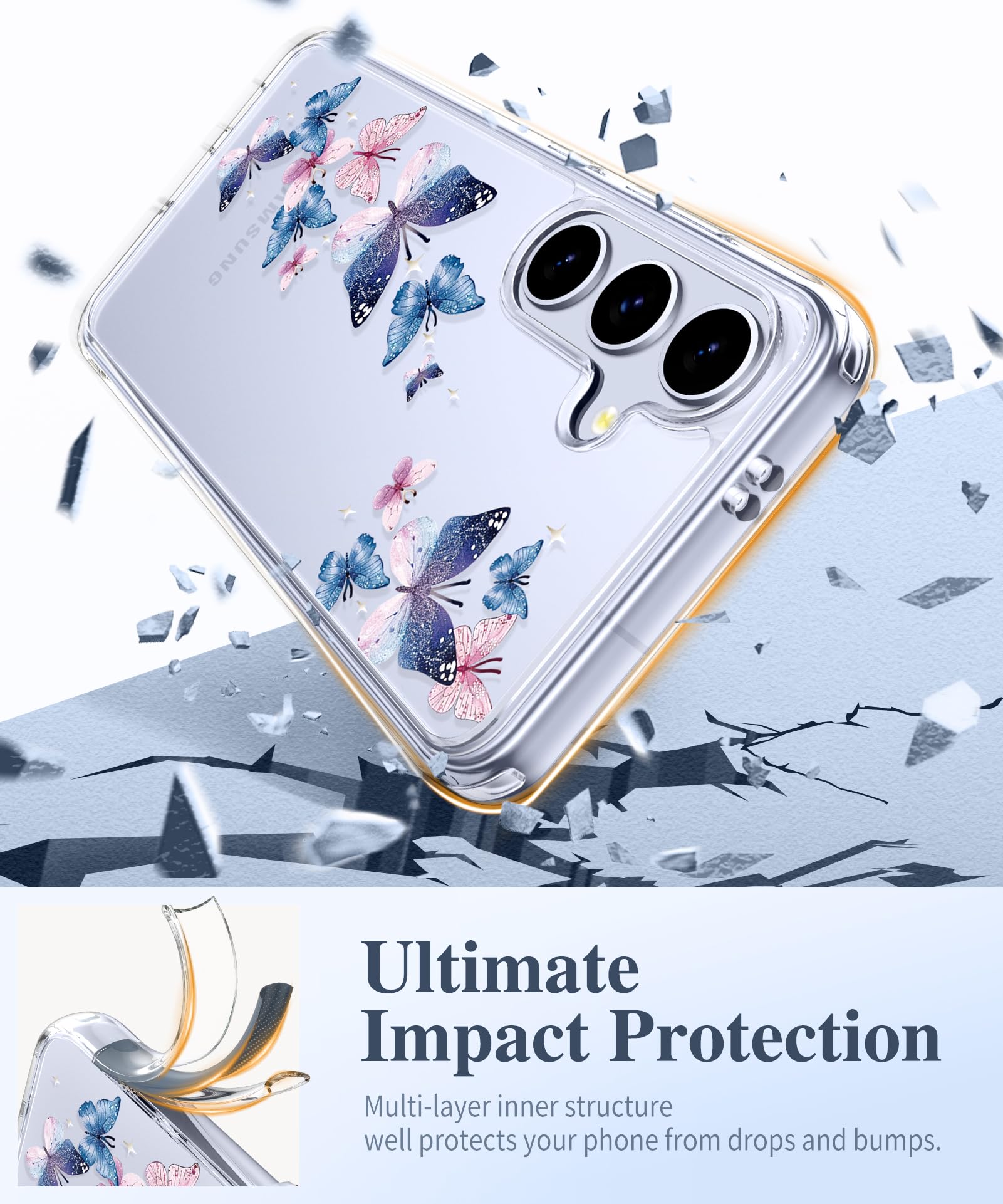 Foto 5 pulgar | Funda De Teléfono Gviewin Para Samsung Galaxy S25 Plus Con Protector - Venta Internacional.