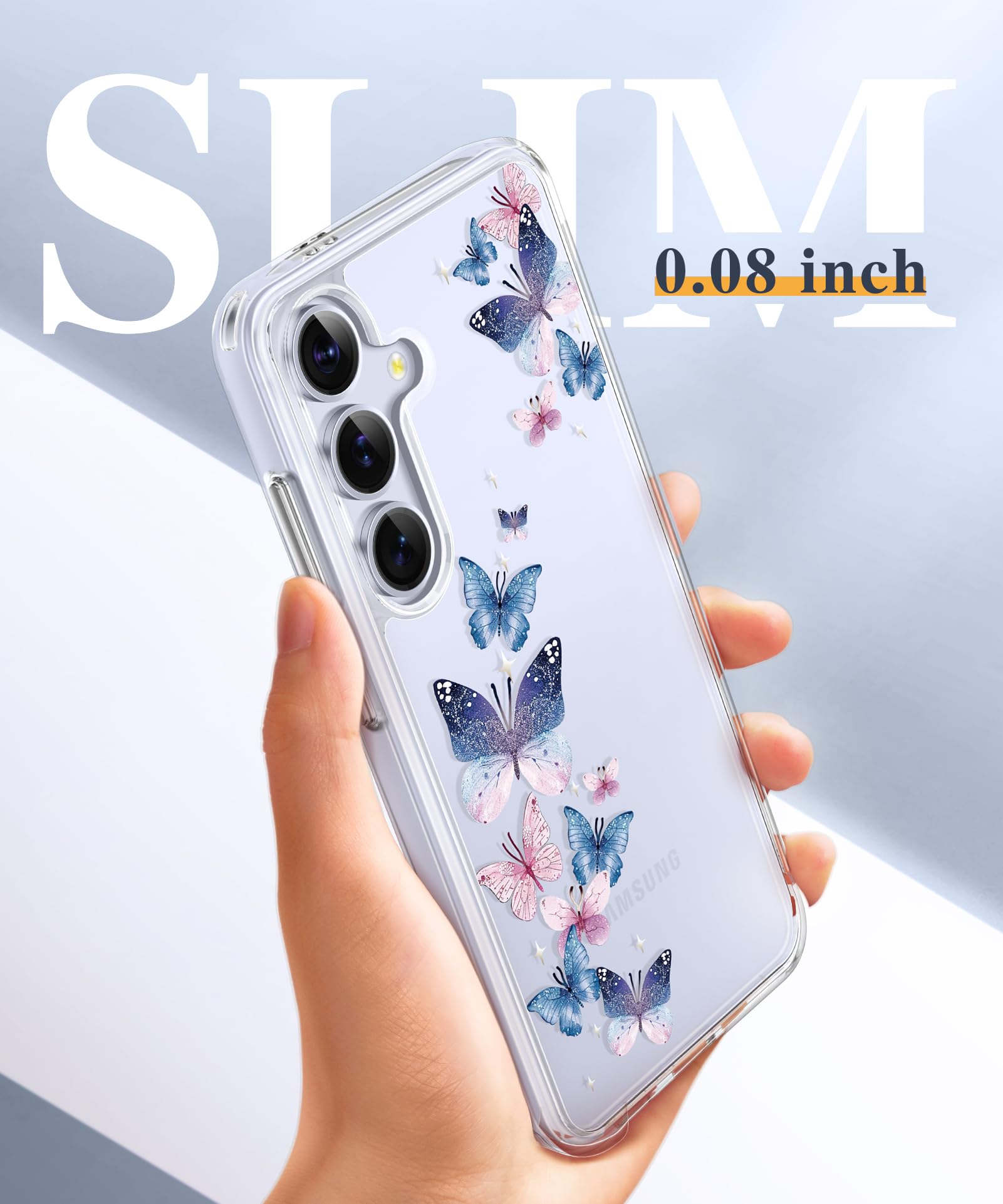 Foto 7 pulgar | Funda De Teléfono Gviewin Para Samsung Galaxy S25 Plus Con Protector - Venta Internacional.