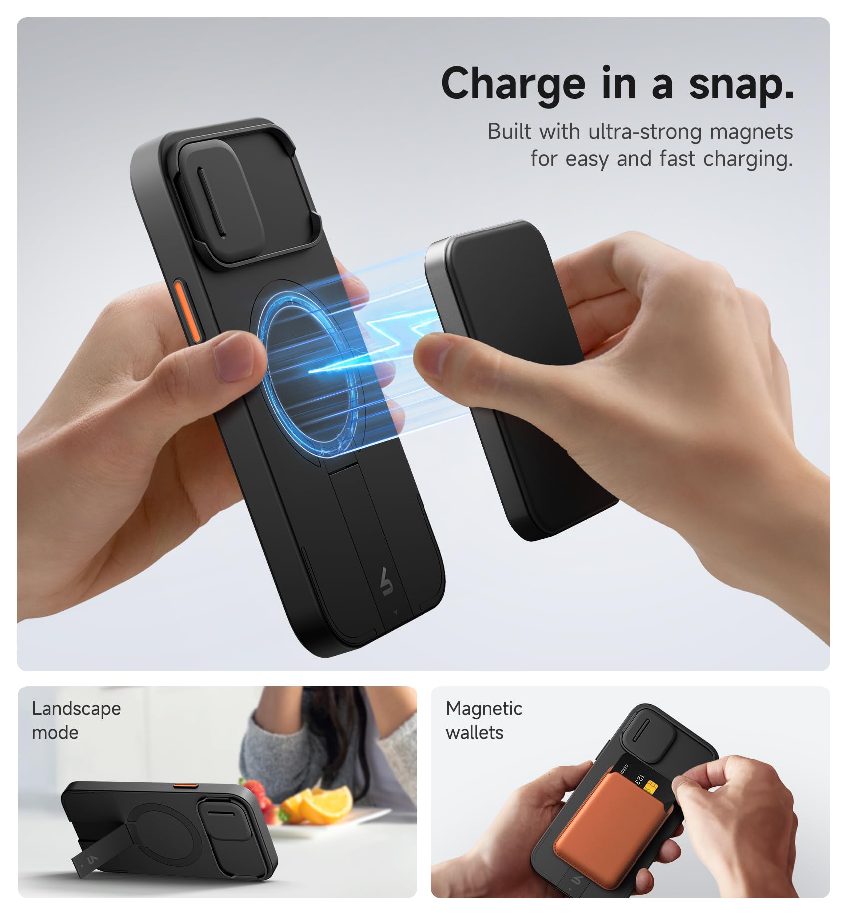 Foto 4 pulgar | Funda Suritch Para Iphone 12/12 Pro De 6.1 Pulgadas Con Funda Magnética - Venta Internacional.