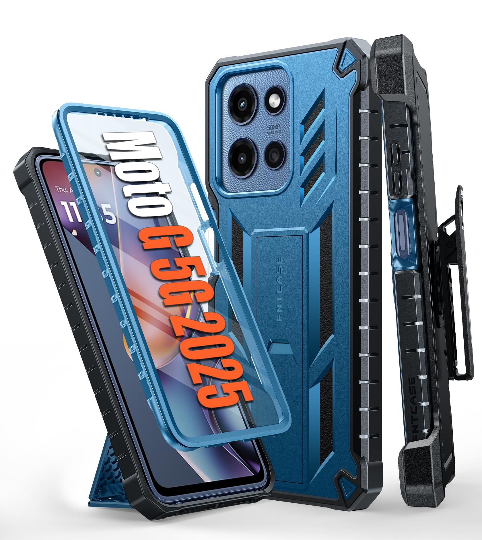 Foto 2 pulgar | Funda De Teléfono Fntcase Para Motorola Moto G 5g 2025 Con Soporte - Venta Internacional.