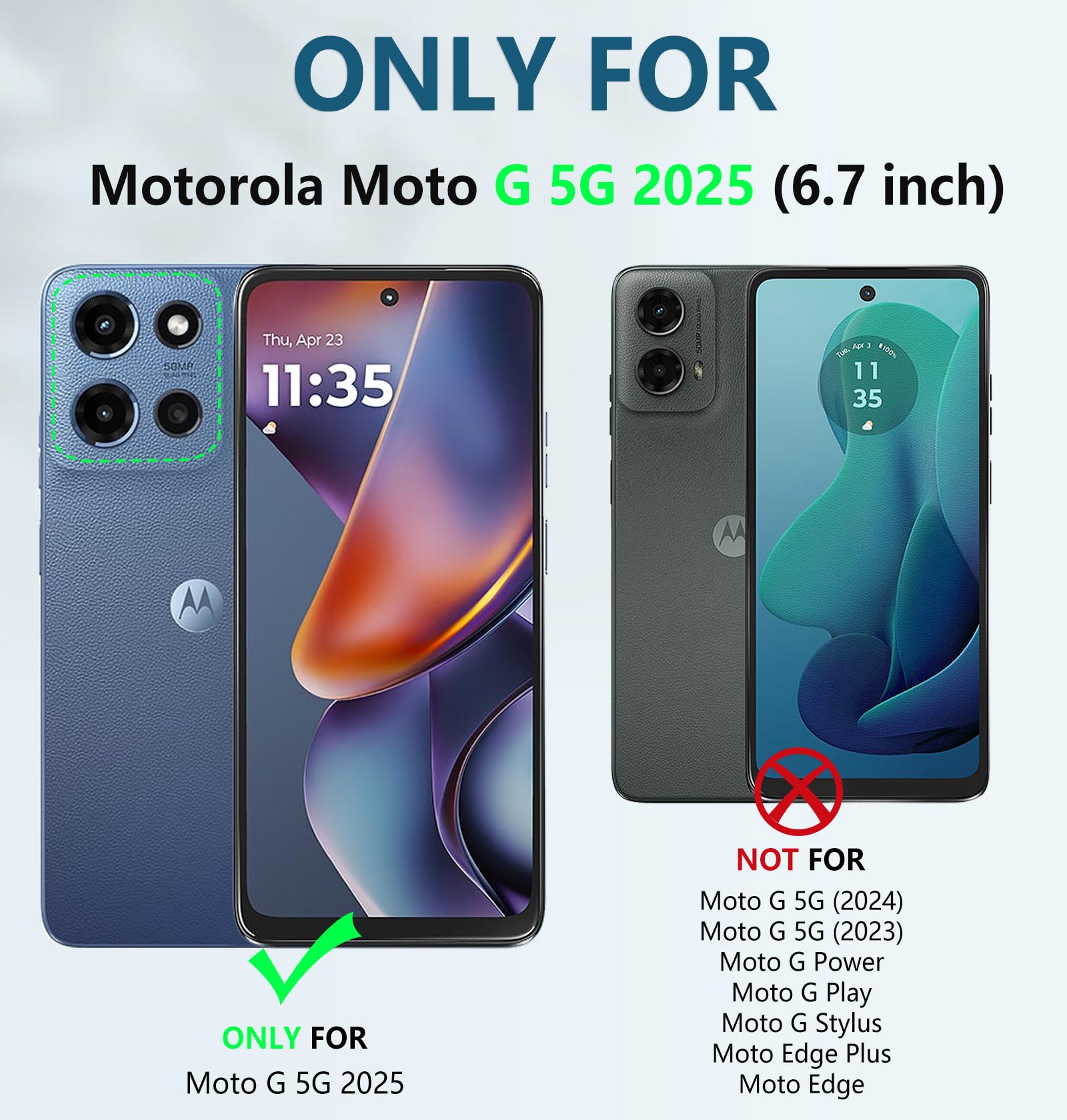 Foto 3 pulgar | Funda De Teléfono Fntcase Para Motorola Moto G 5g 2025 Con Soporte - Venta Internacional.