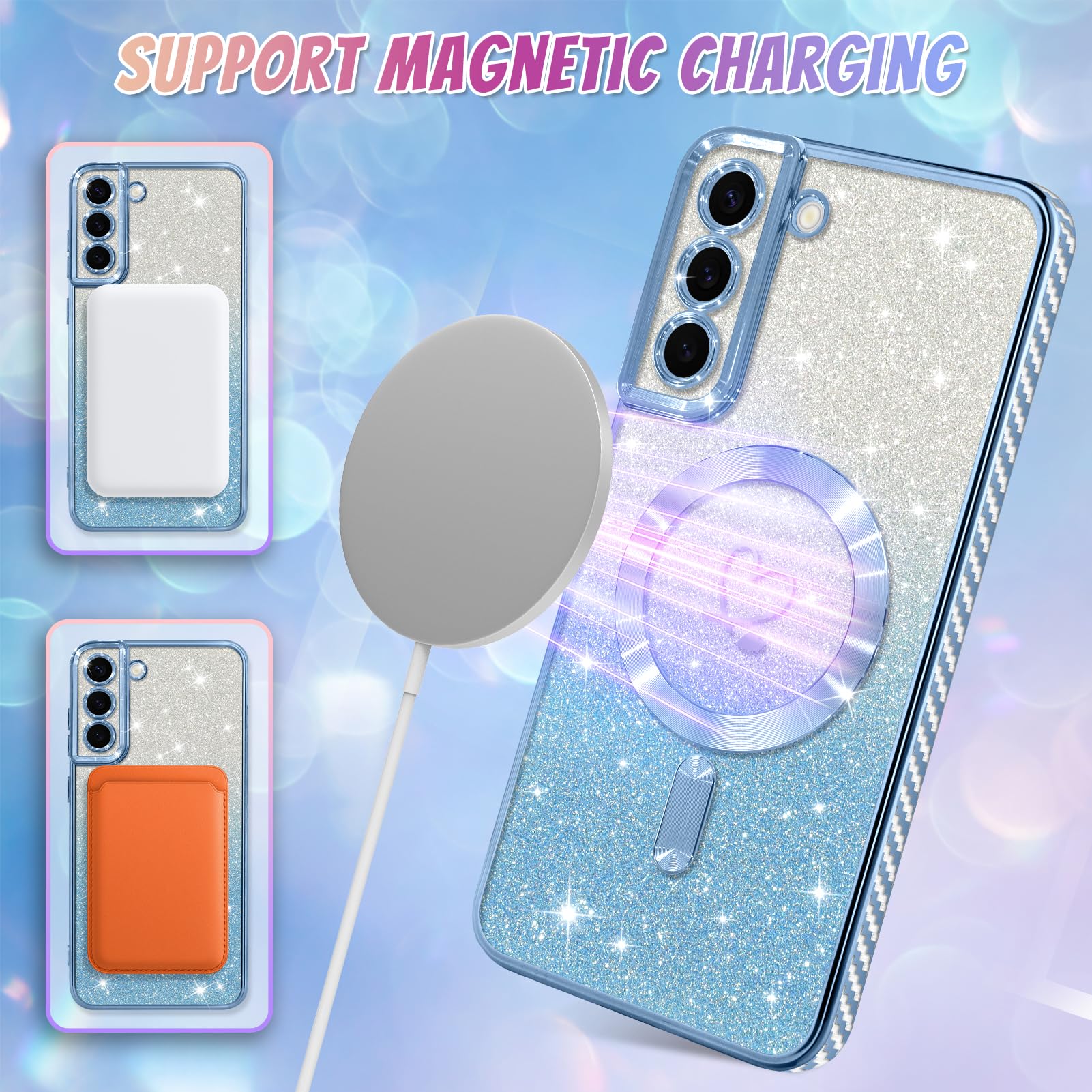 Foto 6 pulgar | Funda De Teléfono Bonoma Compatible Con Samsung Galaxy S22 Blue - Venta Internacional.