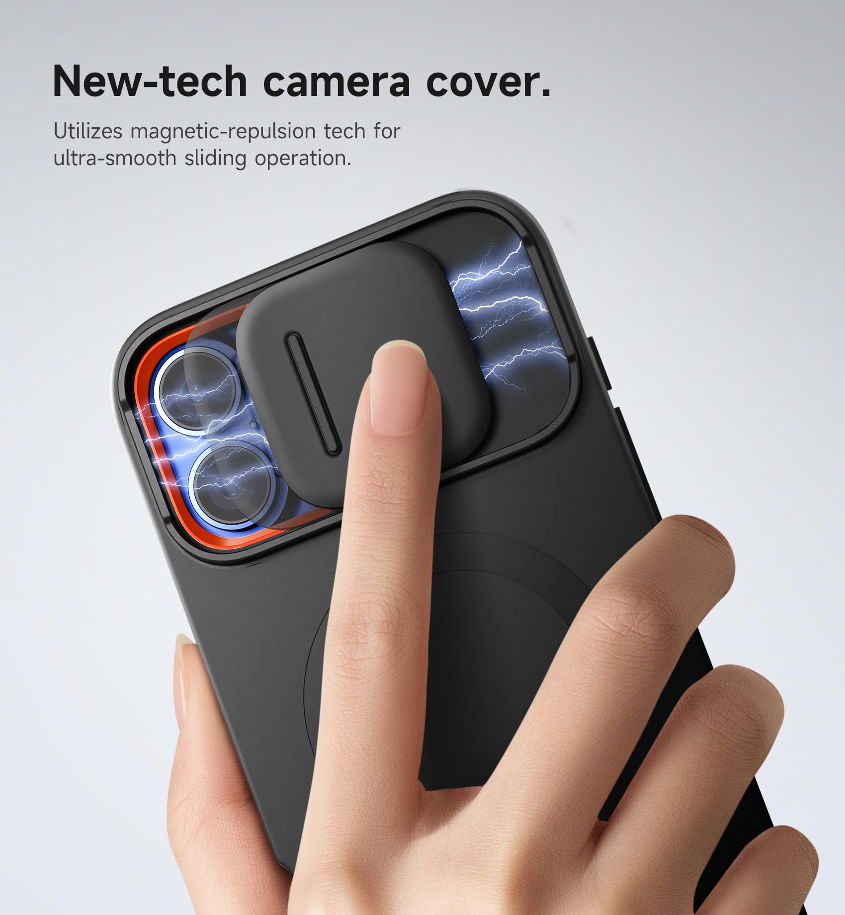 Foto 4 | Funda Suritch Para Iphone 16 Plus Con Cámara Magnética Deslizante Negra - Venta Internacional.