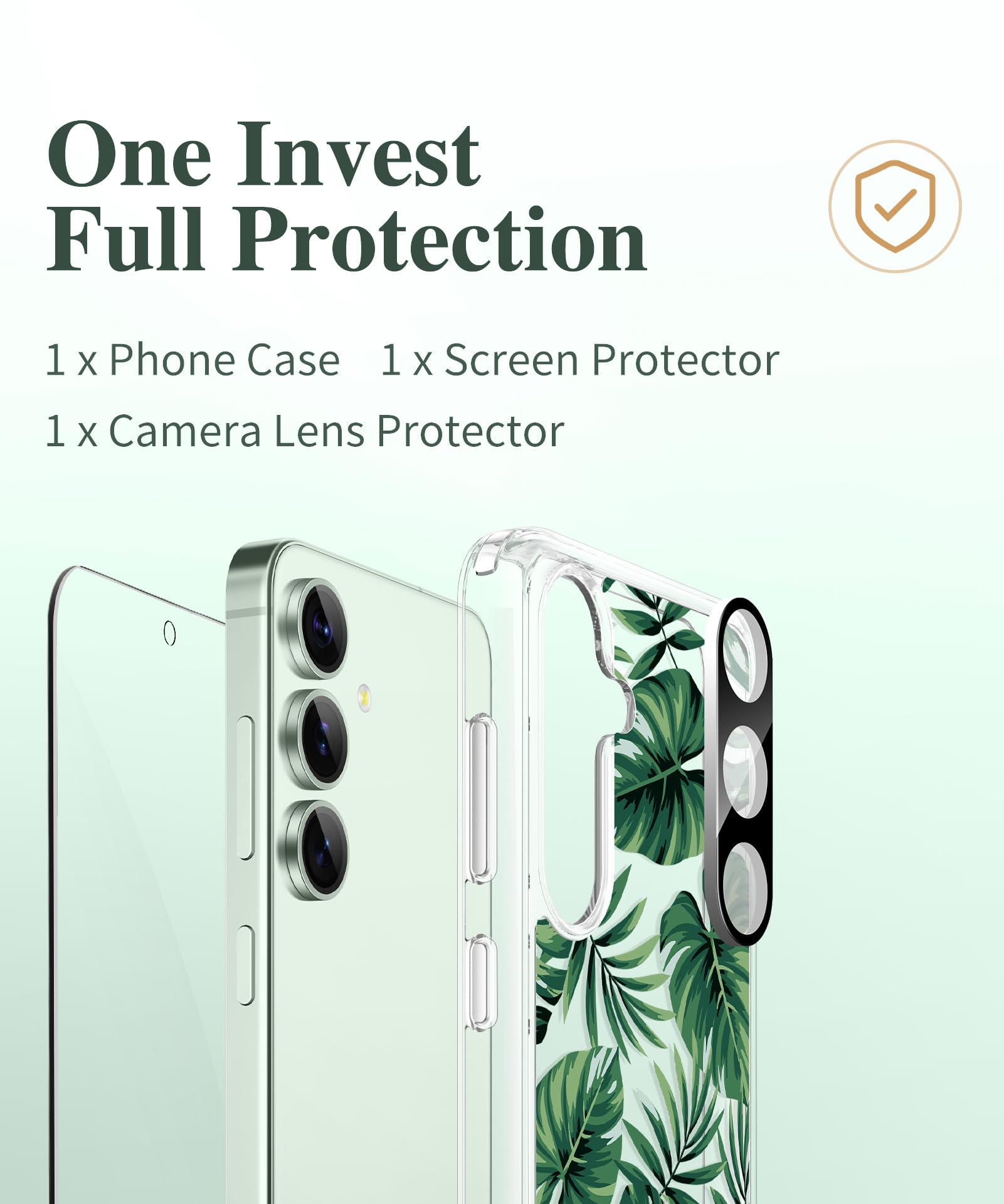 Foto 7 | Funda De Teléfono Gviewin Para Samsung Galaxy S25 Plus Con Protector - Venta Internacional.