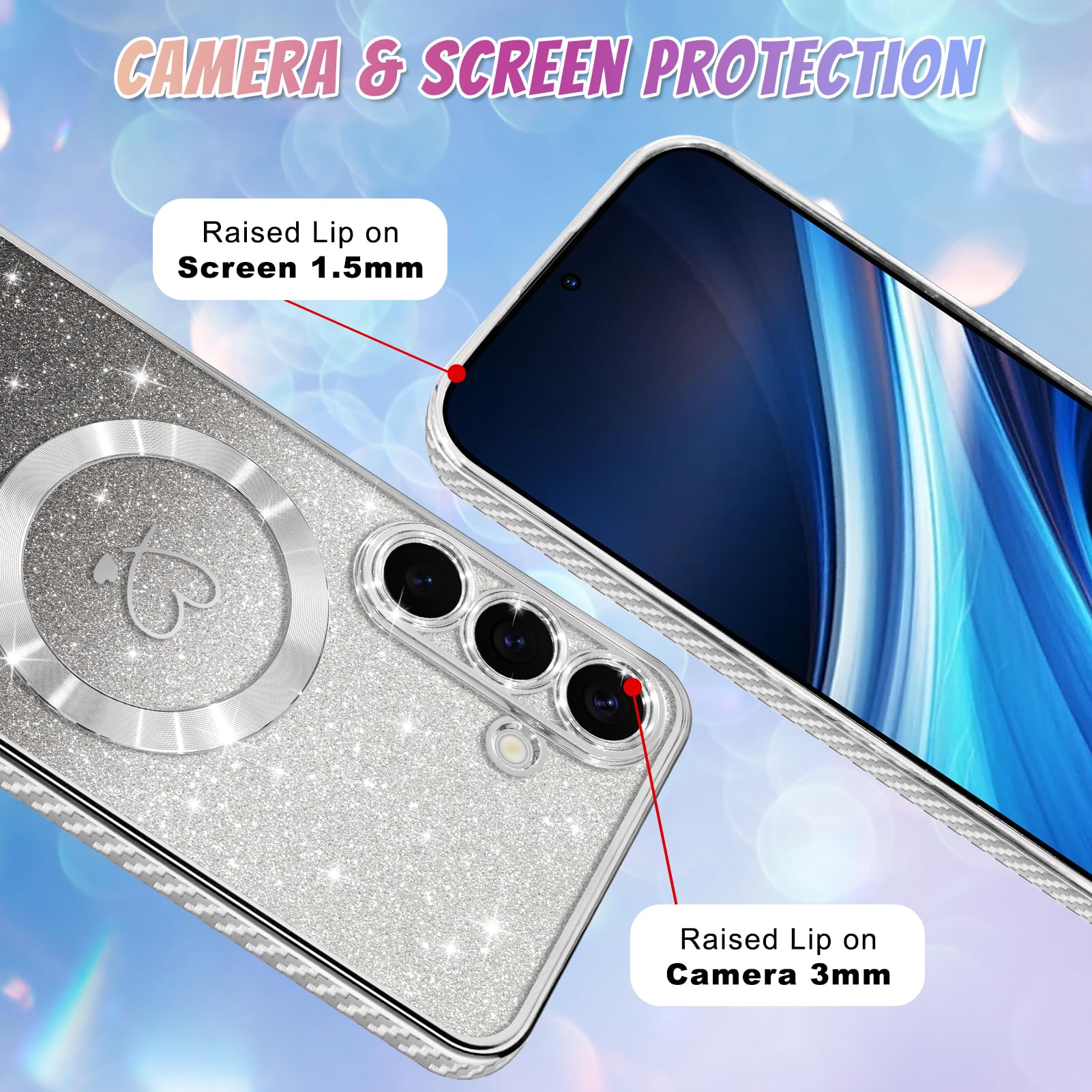 Foto 5 pulgar | Funda Bonoma Compatible Con Samsung Galaxy S25 Silver - Venta Internacional.