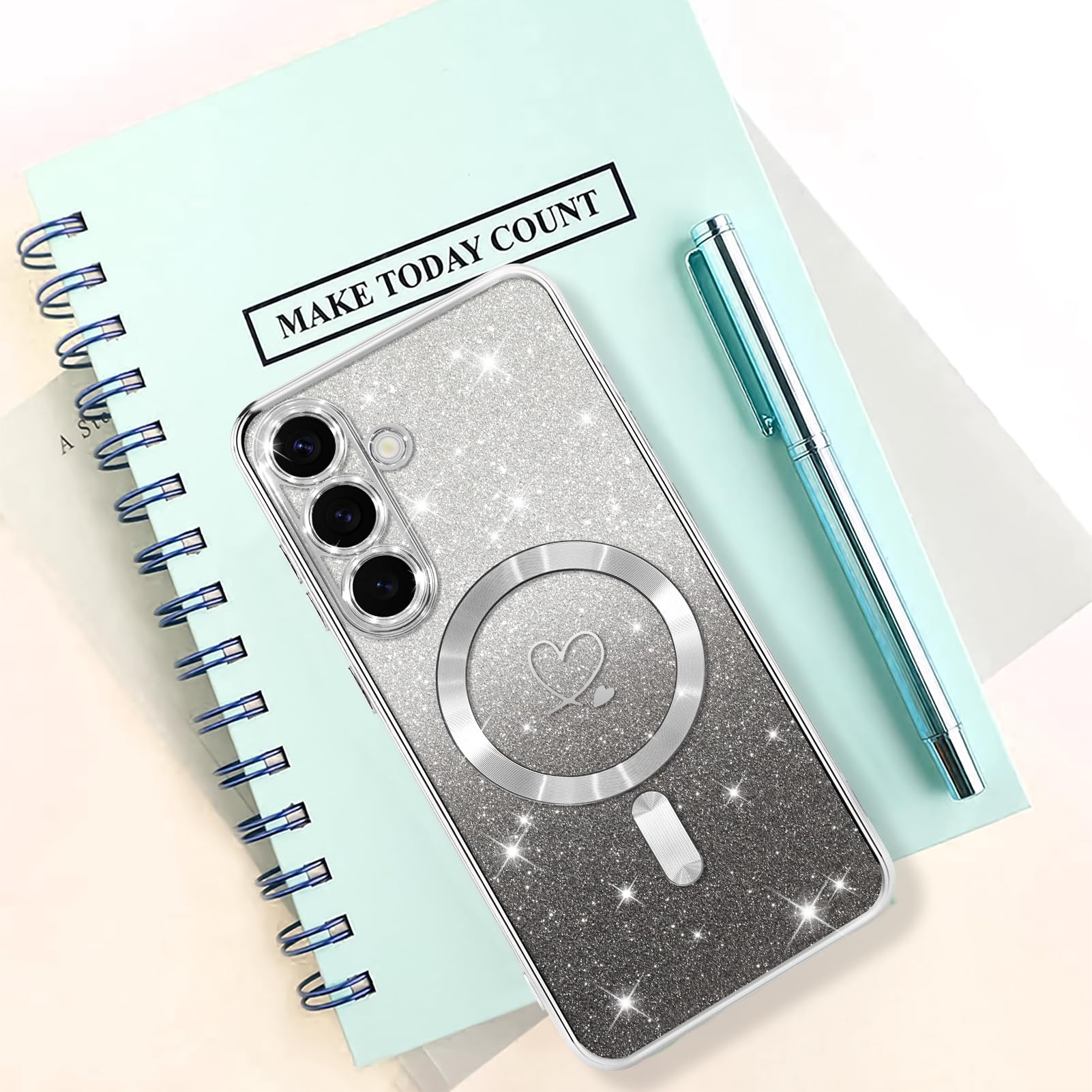 Foto 7 pulgar | Funda Bonoma Compatible Con Samsung Galaxy S25 Silver - Venta Internacional.