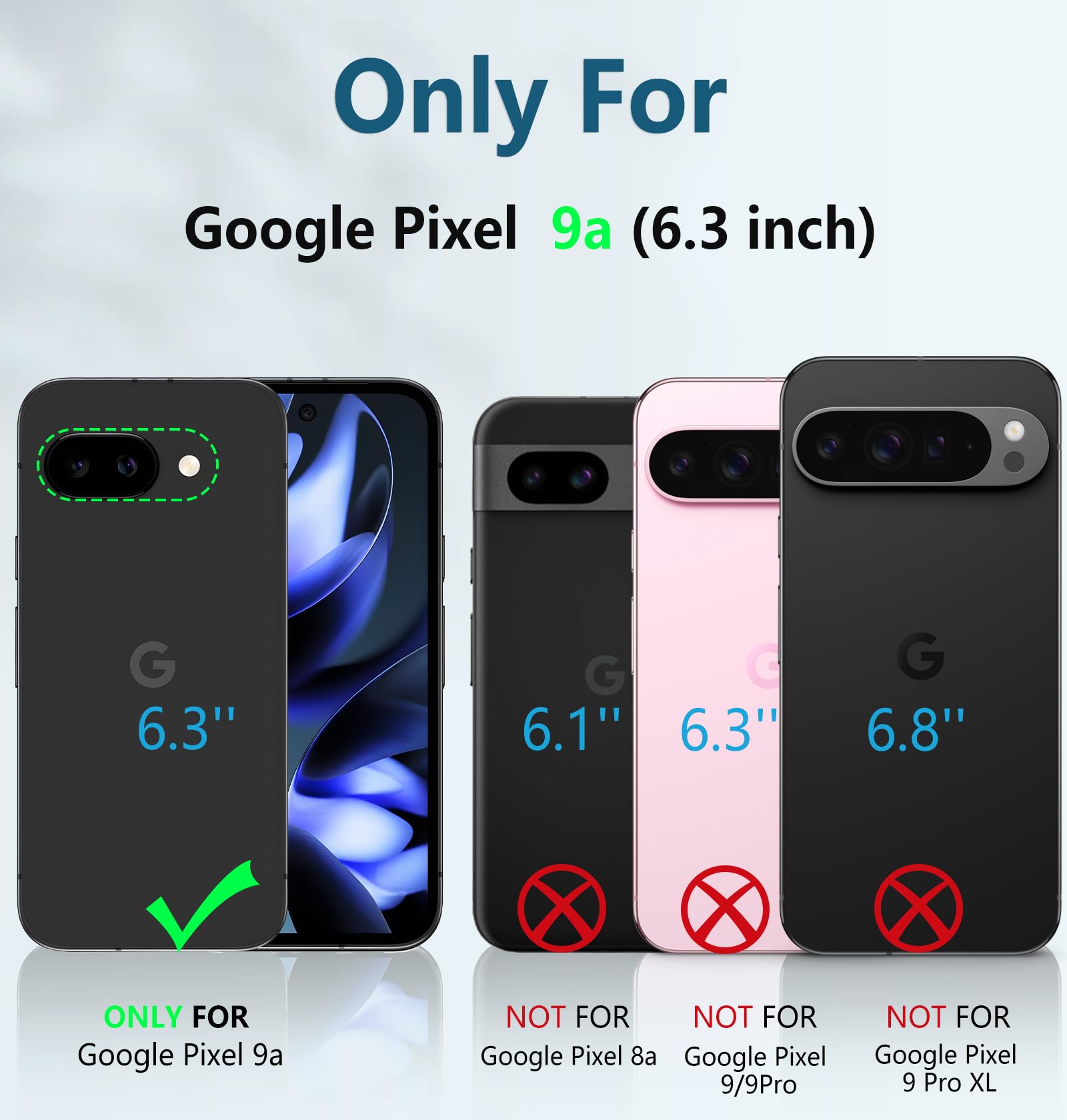 Foto 3 pulgar | Funda De Teléfono Fntcase Para Google Pixel 9a Con Soporte Naranja - Venta Internacional.