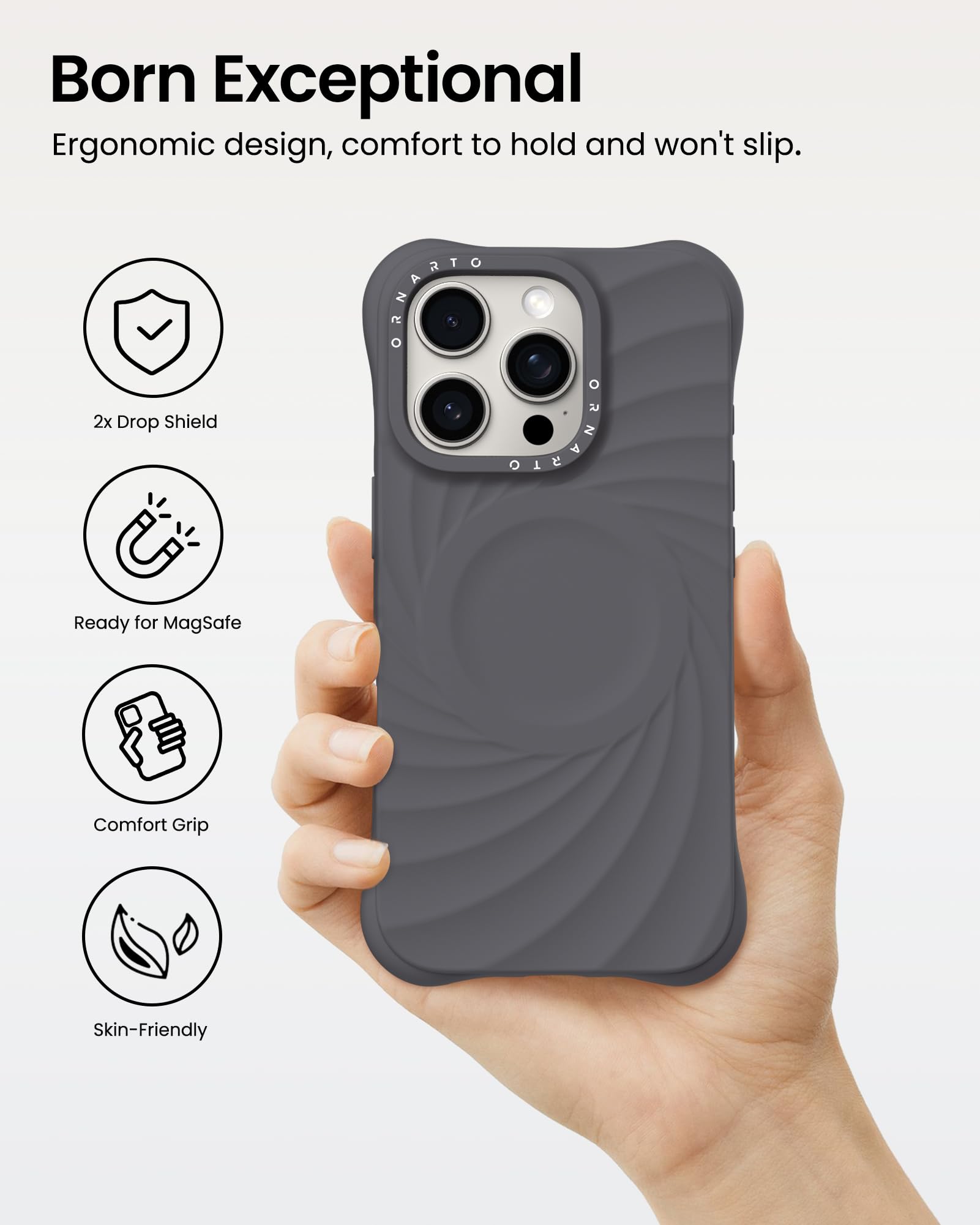 Foto 6 pulgar | Funda De Teléfono Ornarto Vortuxe Para Iphone 16 Pro 6.3 Con Magsafe - Venta Internacional.