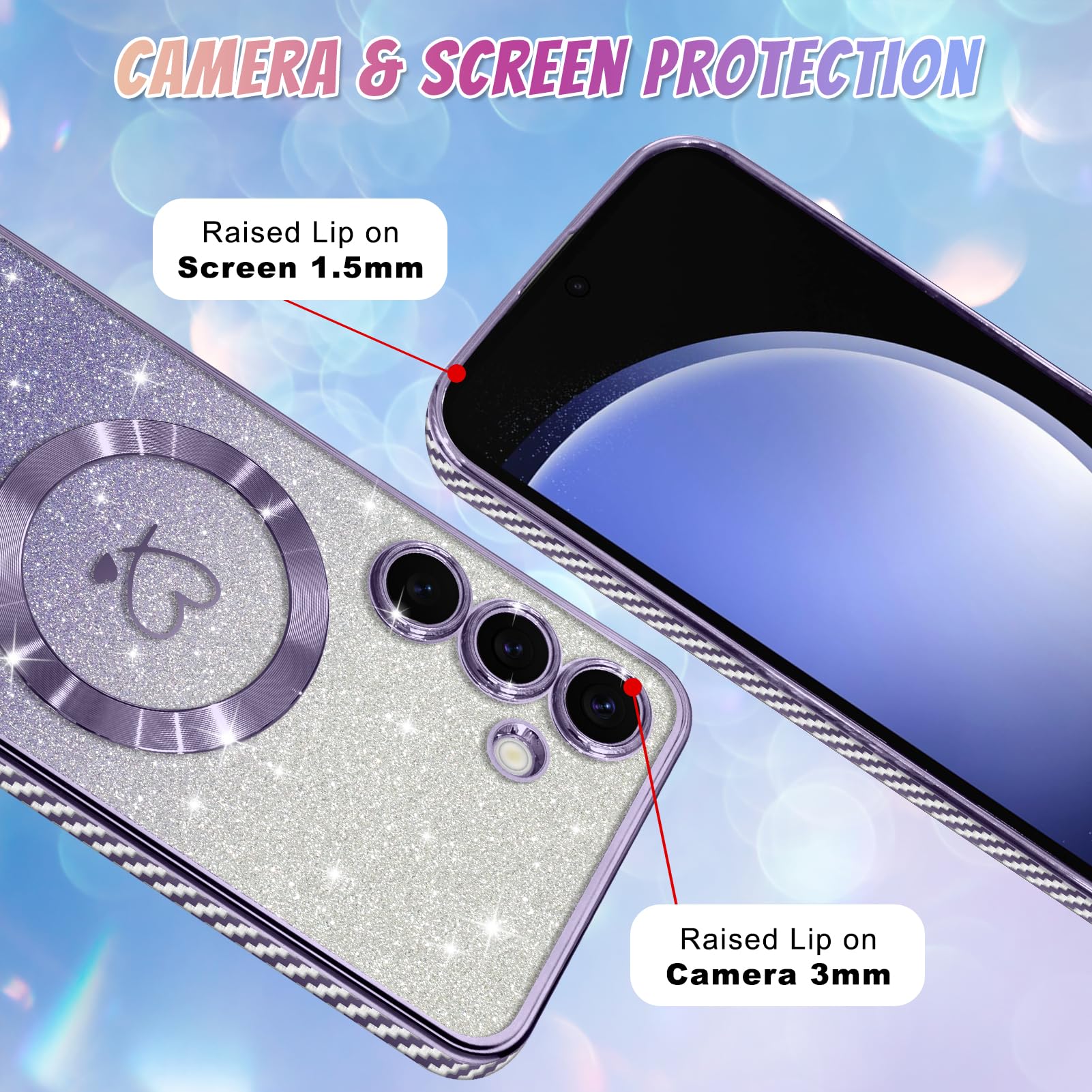 Foto 5 pulgar | Funda De Teléfono Bonoma Compatible Con Samsung Galaxy S23 Fe - Venta Internacional.