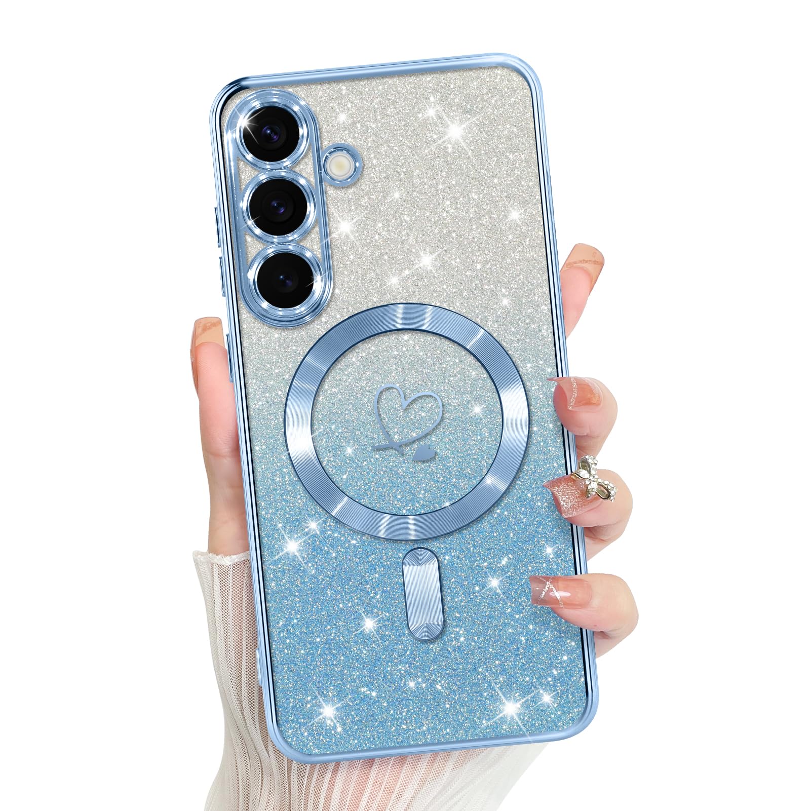 Foto 2 pulgar | Funda De Teléfono Bonoma Compatible Con Samsung Galaxy S25 Blue - Venta Internacional.