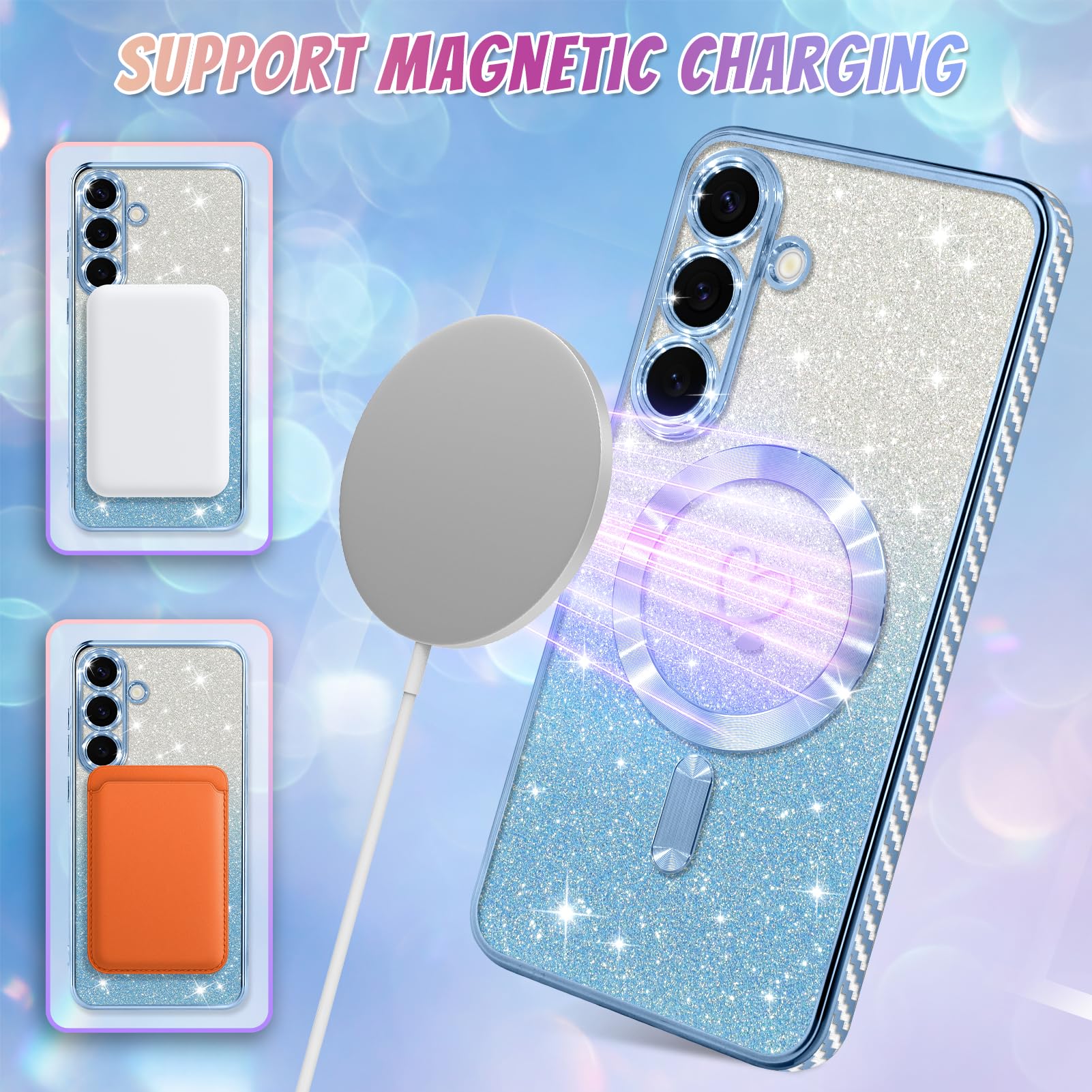 Foto 6 pulgar | Funda De Teléfono Bonoma Compatible Con Samsung Galaxy S25 Blue - Venta Internacional.