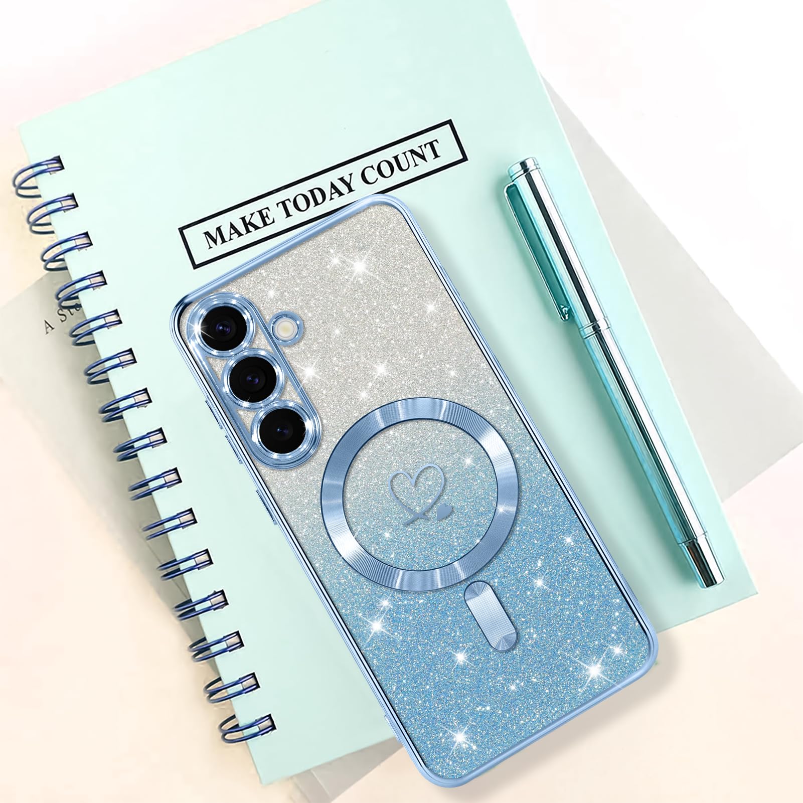 Foto 7 pulgar | Funda De Teléfono Bonoma Compatible Con Samsung Galaxy S25 Blue - Venta Internacional.