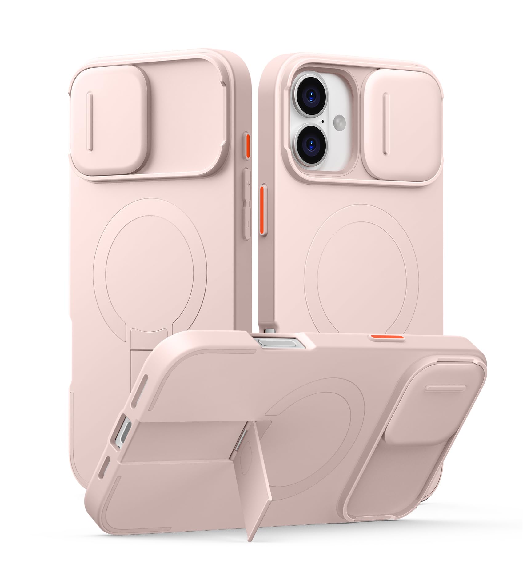 Foto 2 pulgar | Funda Suritch Para Iphone 16 Plus Con Cámara Magnética Slide Pink - Venta Internacional.