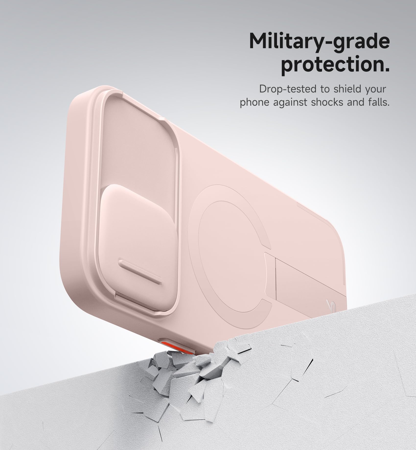 Foto 7 pulgar | Funda Suritch Para Iphone 16 Plus Con Cámara Magnética Slide Pink - Venta Internacional.