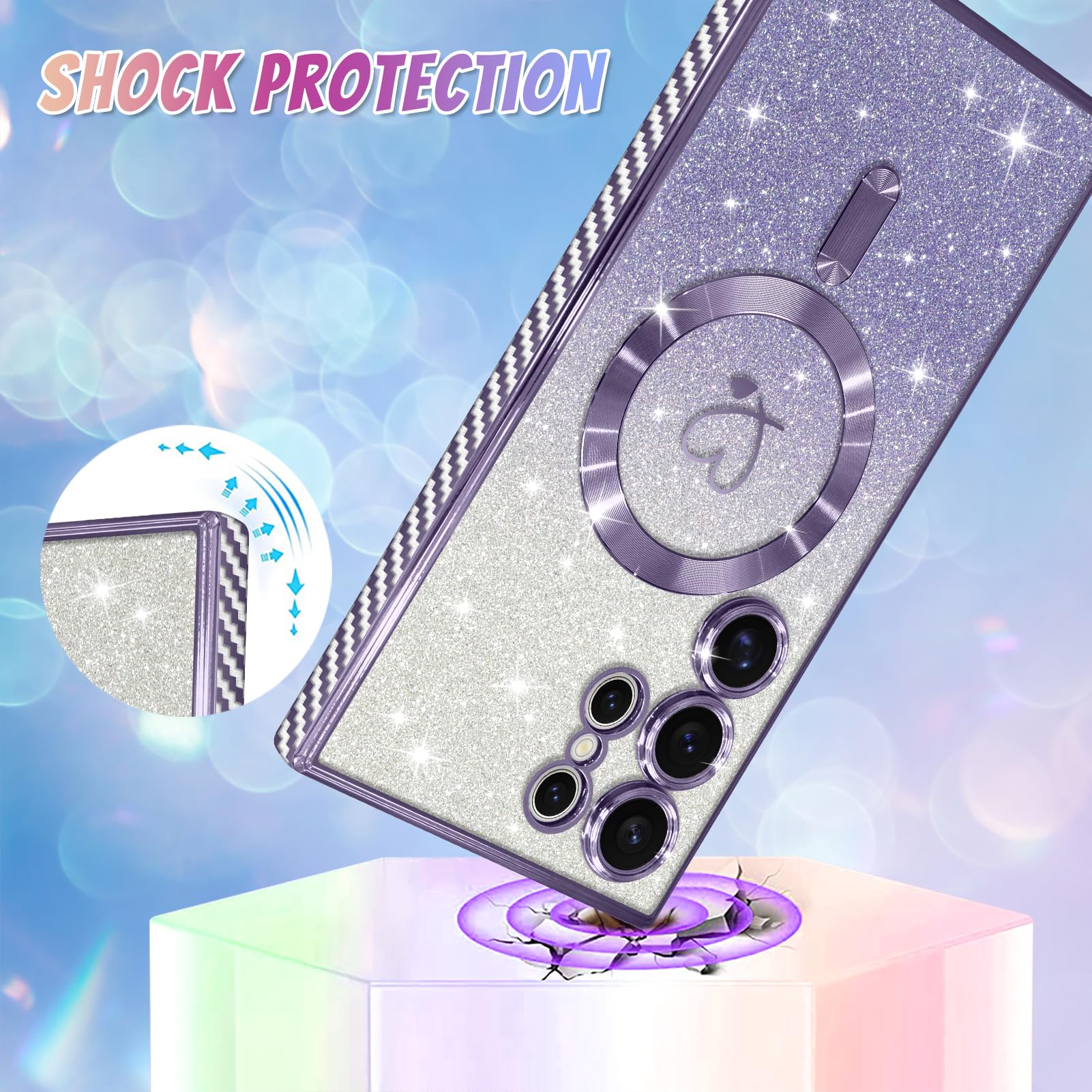 Foto 3 | Funda De Teléfono Bonoma Compatible Con Samsung Galaxy S24 Ultra - Venta Internacional.