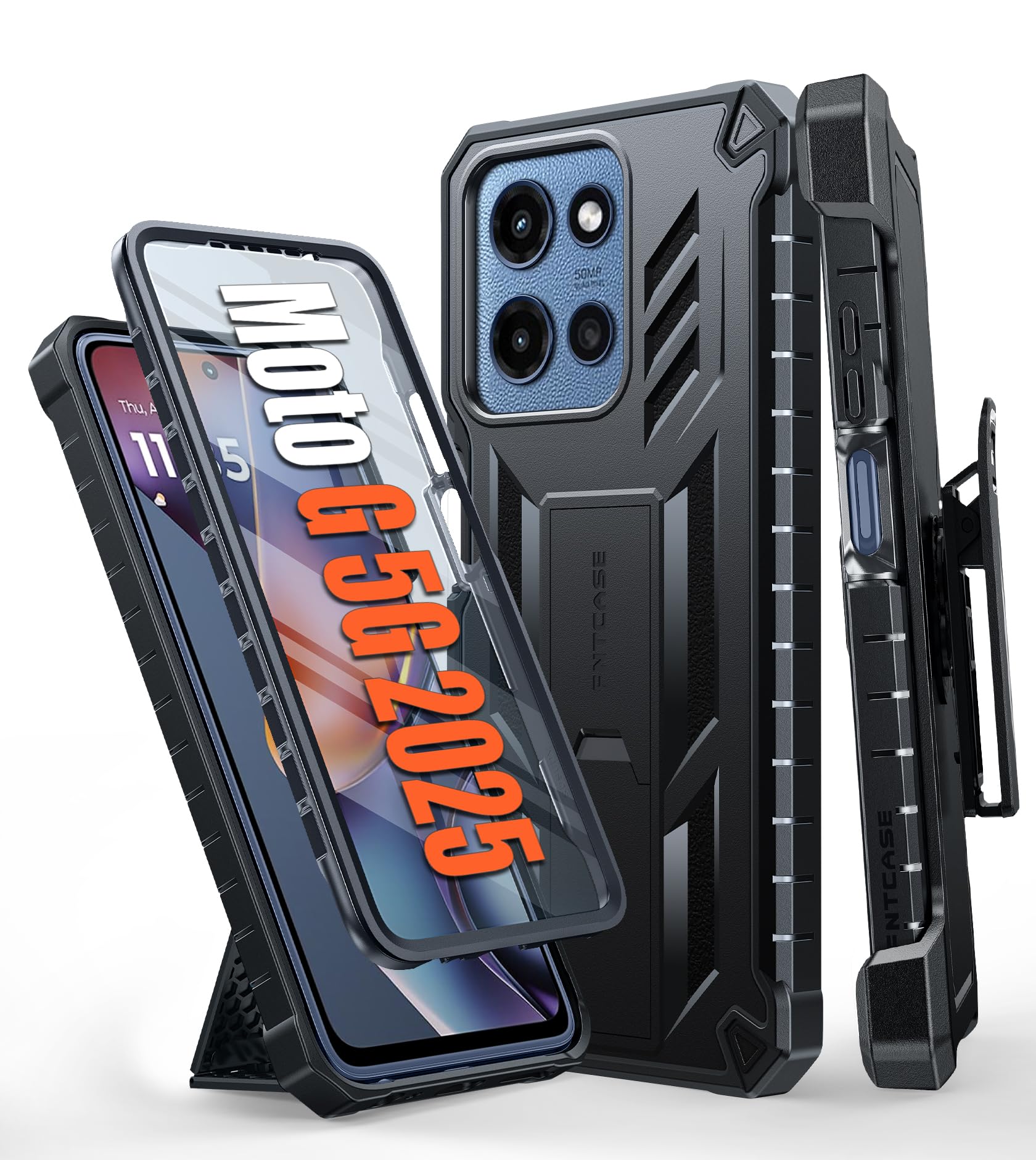 Foto 2 pulgar | Funda De Teléfono Fntcase Para Motorola Moto G 5g-2025 Con Soporte - Venta Internacional.