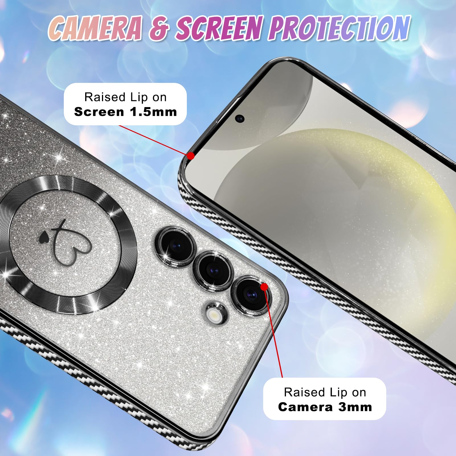 Foto 4 | Funda Bonoma Para Teléfono Móvil Compatible Con Samsung Galaxy S24, Color Negro - Venta Internacional.