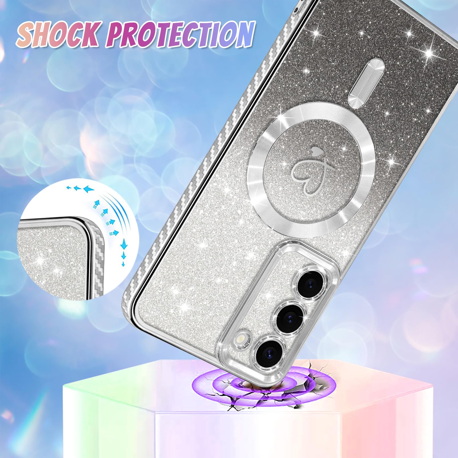 Foto 4 pulgar | Funda De Teléfono Bonoma Compatible Con Samsung Galaxy S23 Plus - Venta Internacional.