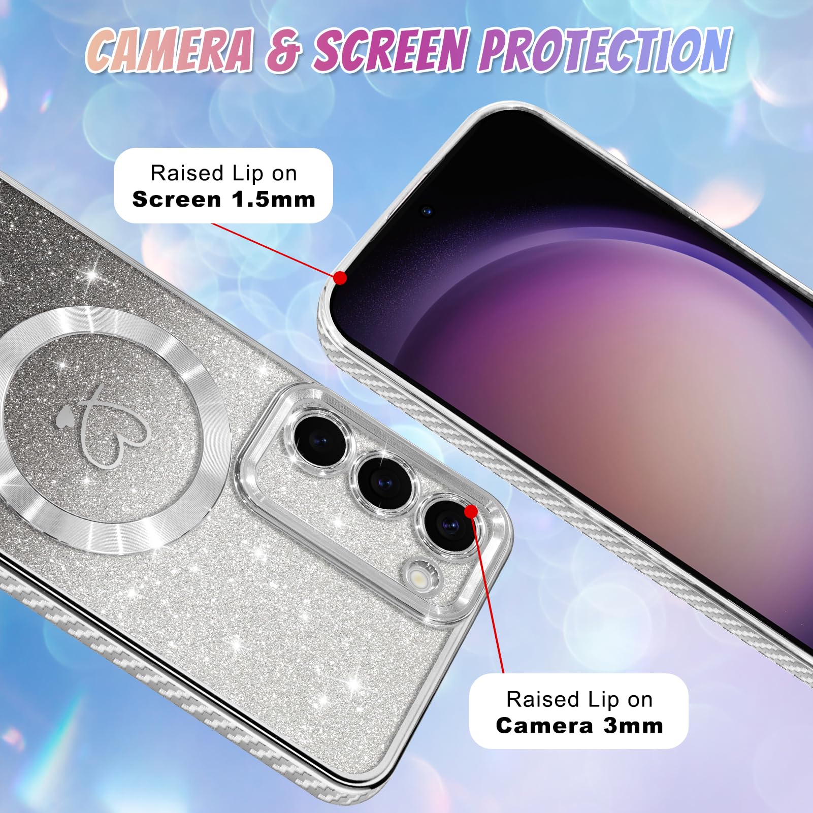 Foto 5 pulgar | Funda De Teléfono Bonoma Compatible Con Samsung Galaxy S23 Plus - Venta Internacional.