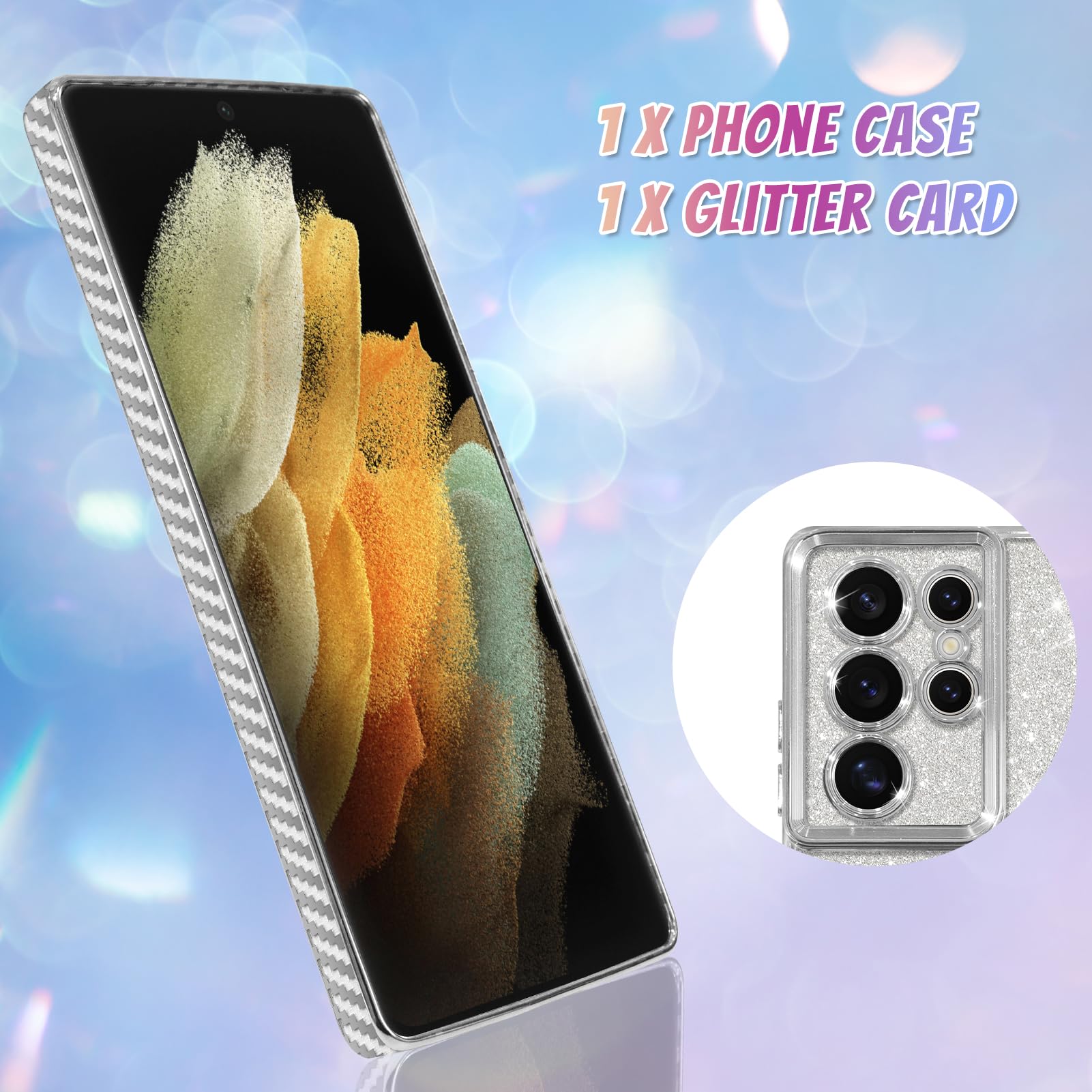 Foto 3 pulgar | Funda De Teléfono Bonoma Compatible Con Samsung Galaxy S21 Ultra - Venta Internacional.