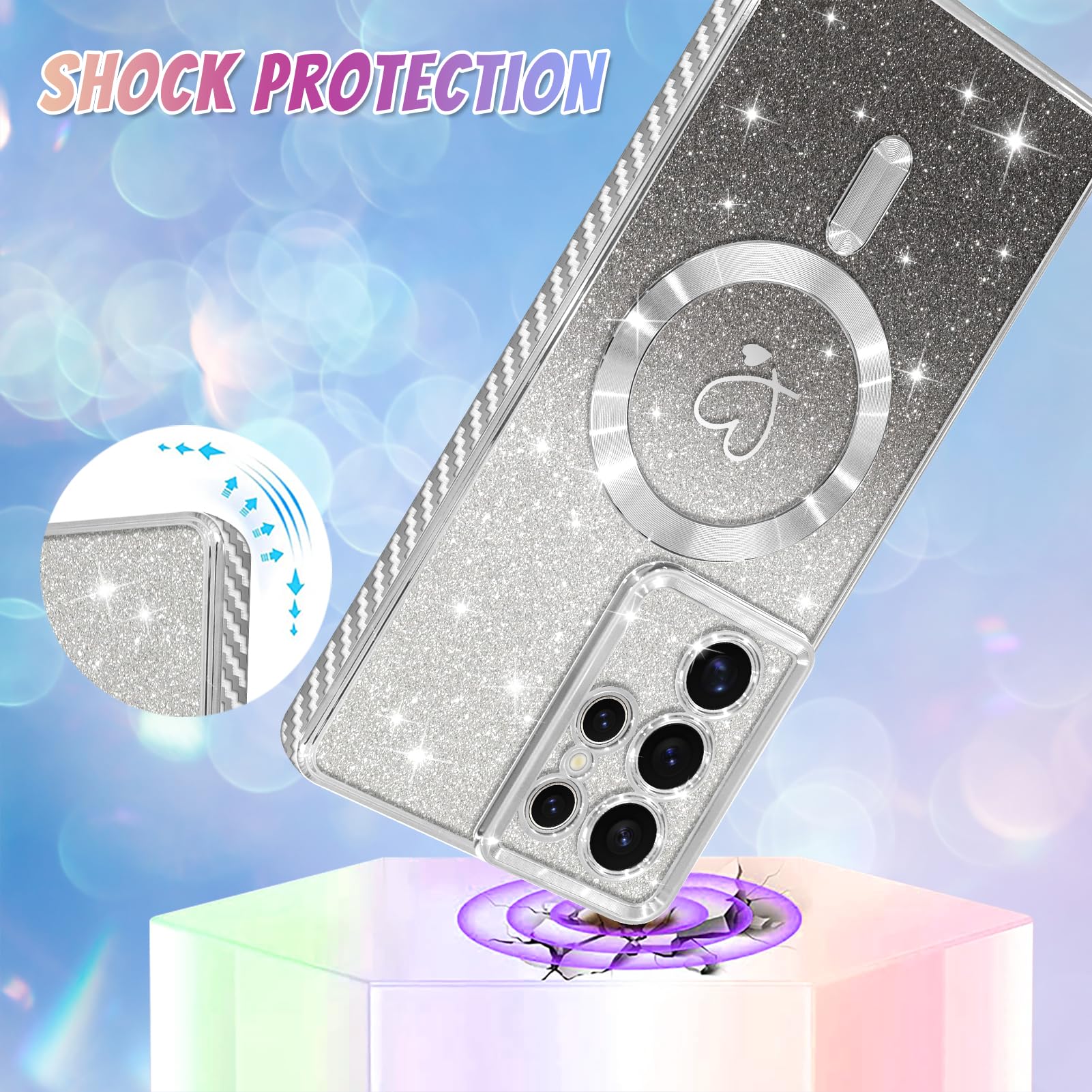 Foto 4 pulgar | Funda De Teléfono Bonoma Compatible Con Samsung Galaxy S21 Ultra - Venta Internacional.