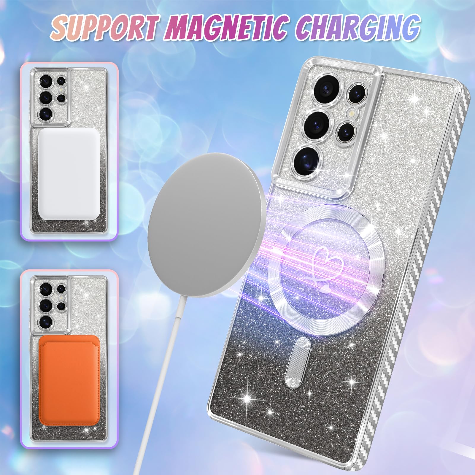 Foto 6 pulgar | Funda De Teléfono Bonoma Compatible Con Samsung Galaxy S21 Ultra - Venta Internacional.