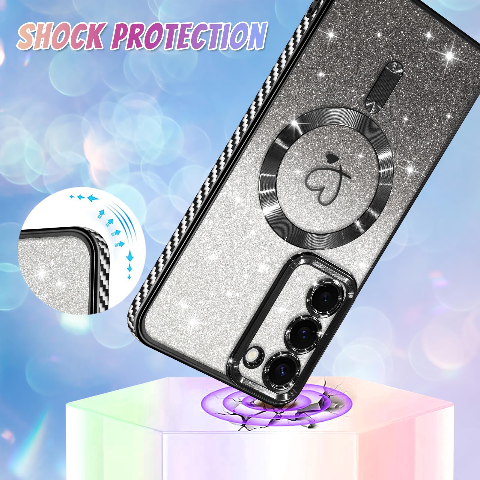 Foto 4 pulgar | Funda De Teléfono Bonoma Compatible Con Samsung Galaxy S23 Plus - Venta Internacional.