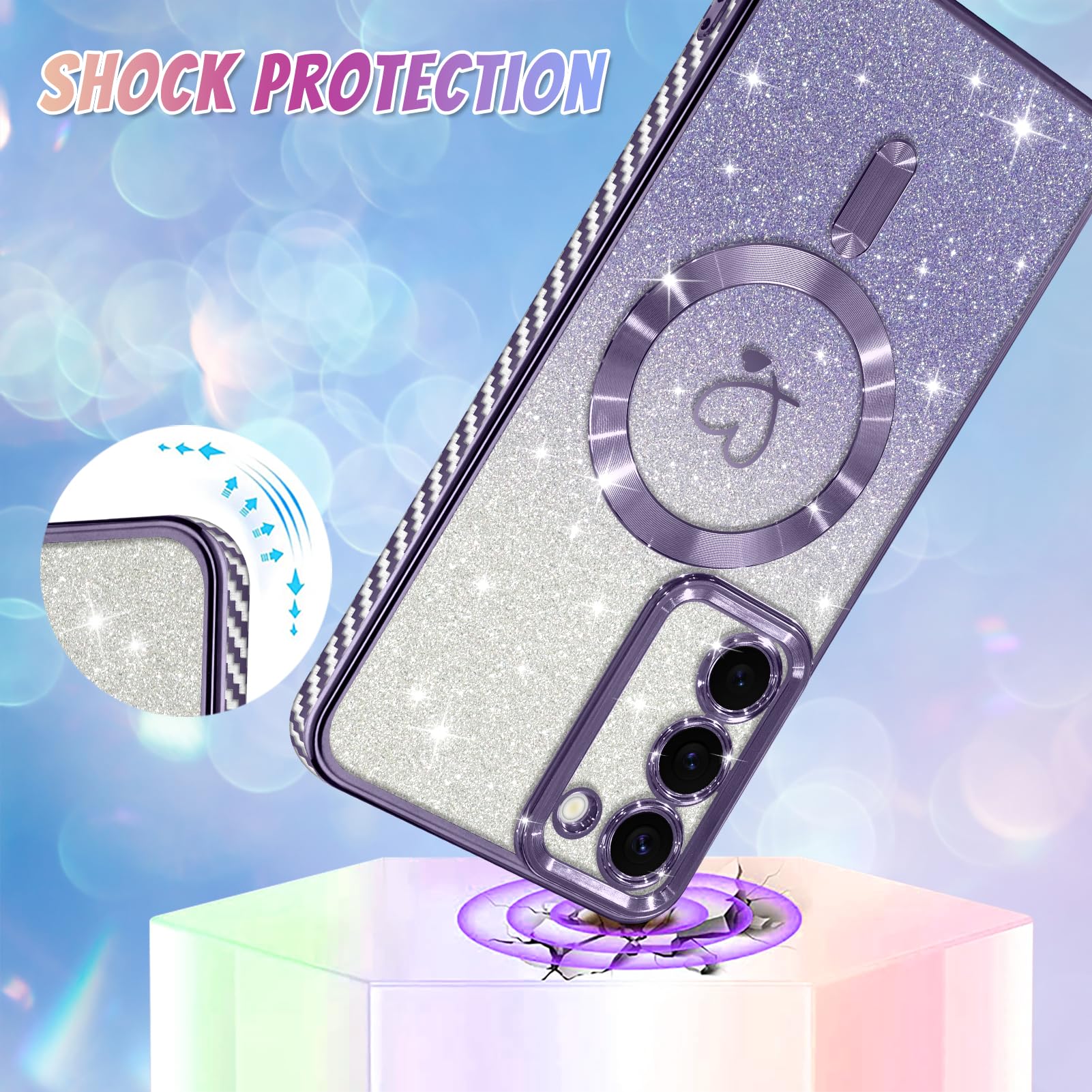 Foto 4 pulgar | Funda De Teléfono Bonoma Compatible Con Samsung Galaxy S23 Plus - Venta Internacional.
