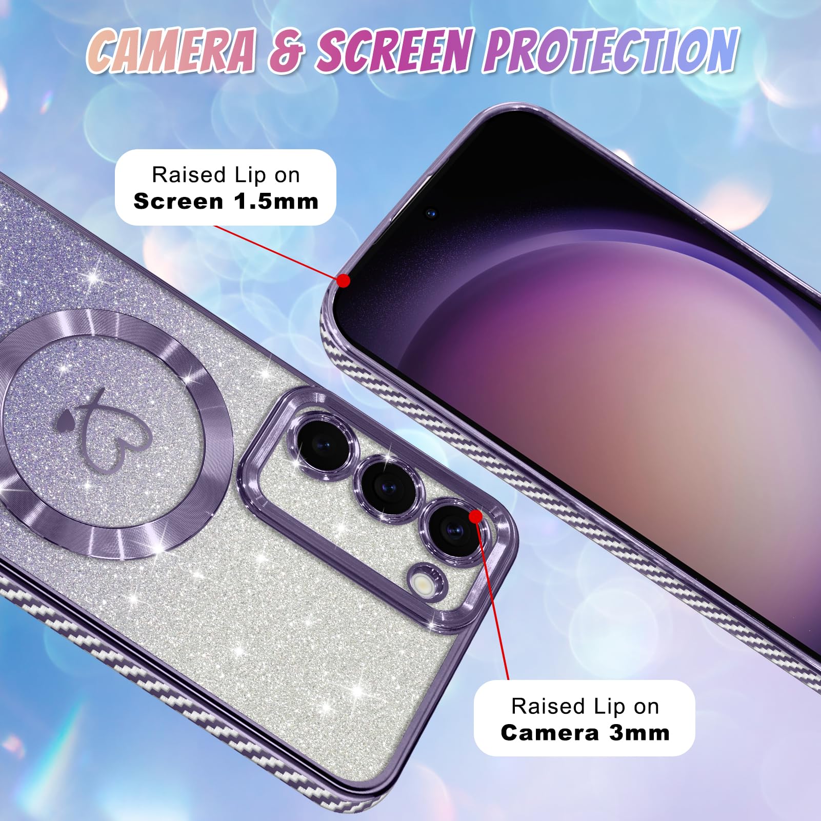 Foto 5 pulgar | Funda De Teléfono Bonoma Compatible Con Samsung Galaxy S23 Plus - Venta Internacional.