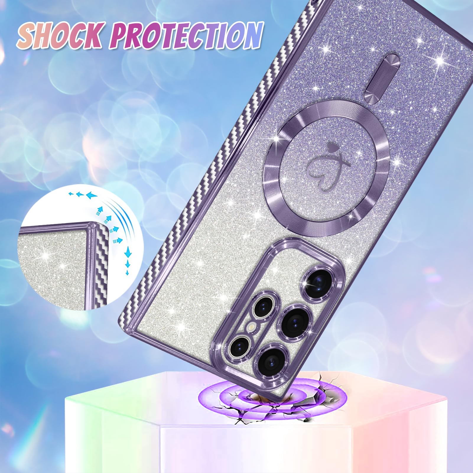 Foto 4 pulgar | Funda De Teléfono Bonoma Compatible Con Samsung Galaxy S23 Ultra - Venta Internacional.