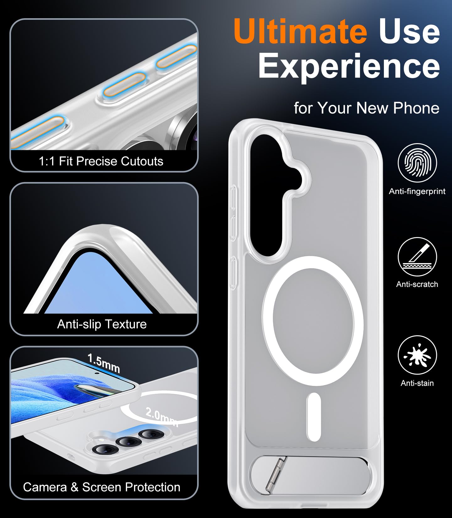 Foto 7 pulgar | Funda De Teléfono Magnética Temdan Para Samsung Galaxy S25 Plus - Venta Internacional.