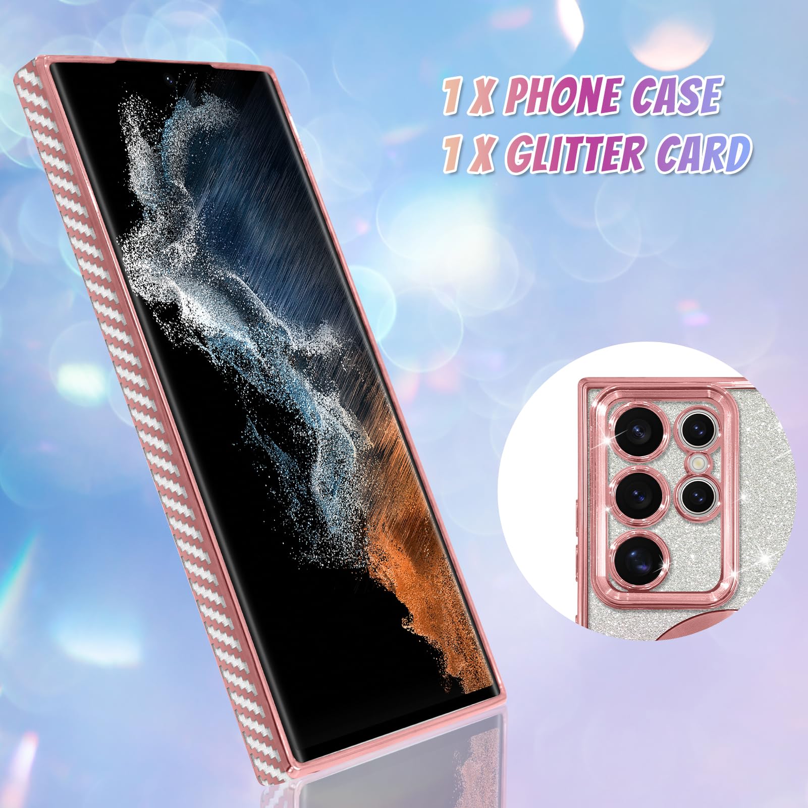 Foto 3 pulgar | Funda De Teléfono Bonoma Compatible Con Samsung Galaxy S22 Ultra - Venta Internacional.