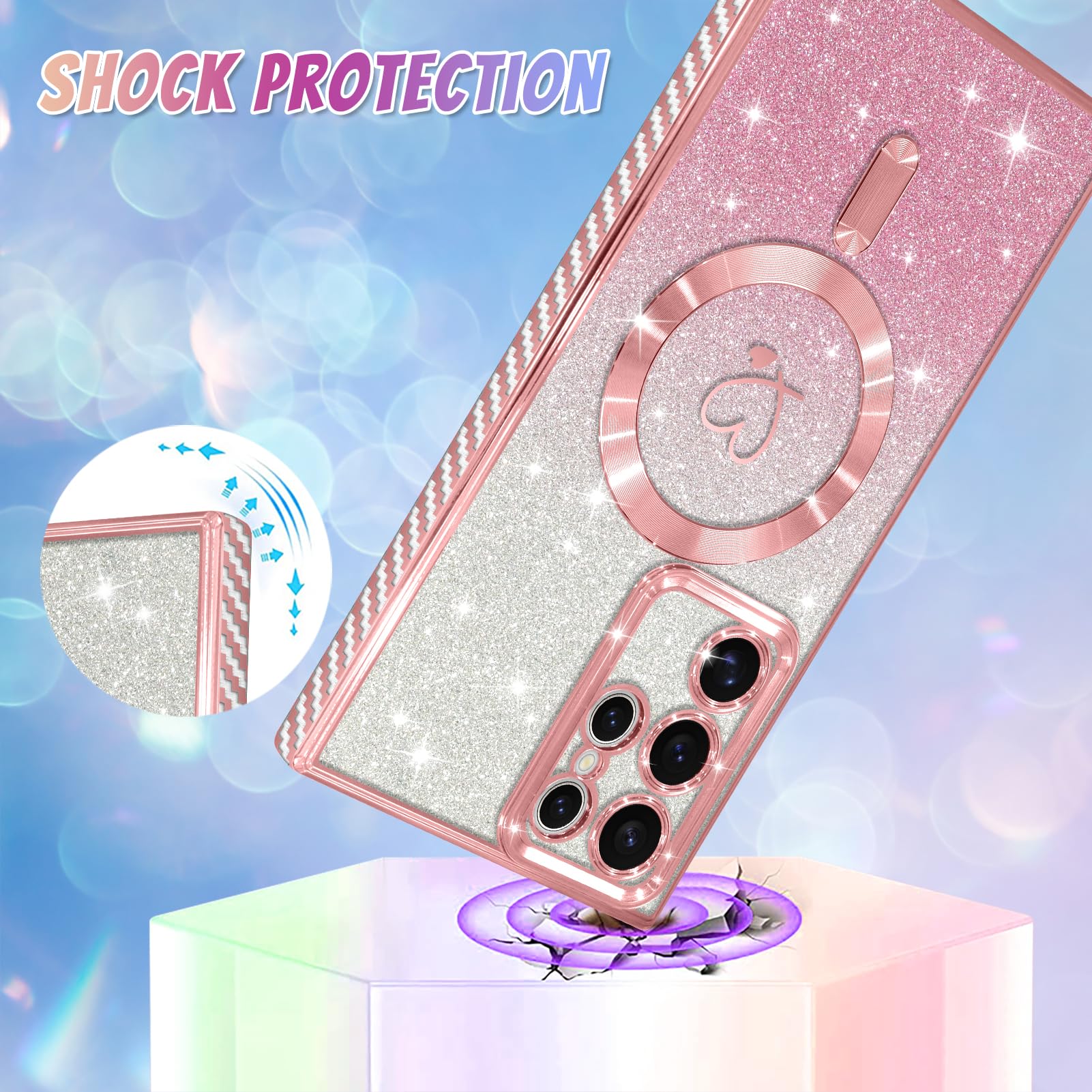 Foto 4 pulgar | Funda De Teléfono Bonoma Compatible Con Samsung Galaxy S22 Ultra - Venta Internacional.