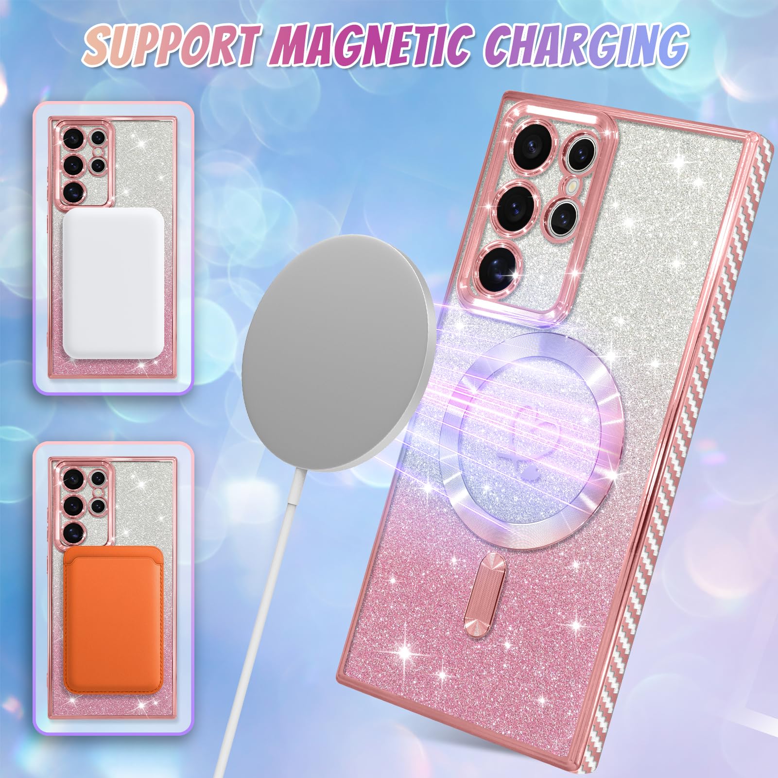 Foto 6 pulgar | Funda De Teléfono Bonoma Compatible Con Samsung Galaxy S22 Ultra - Venta Internacional.