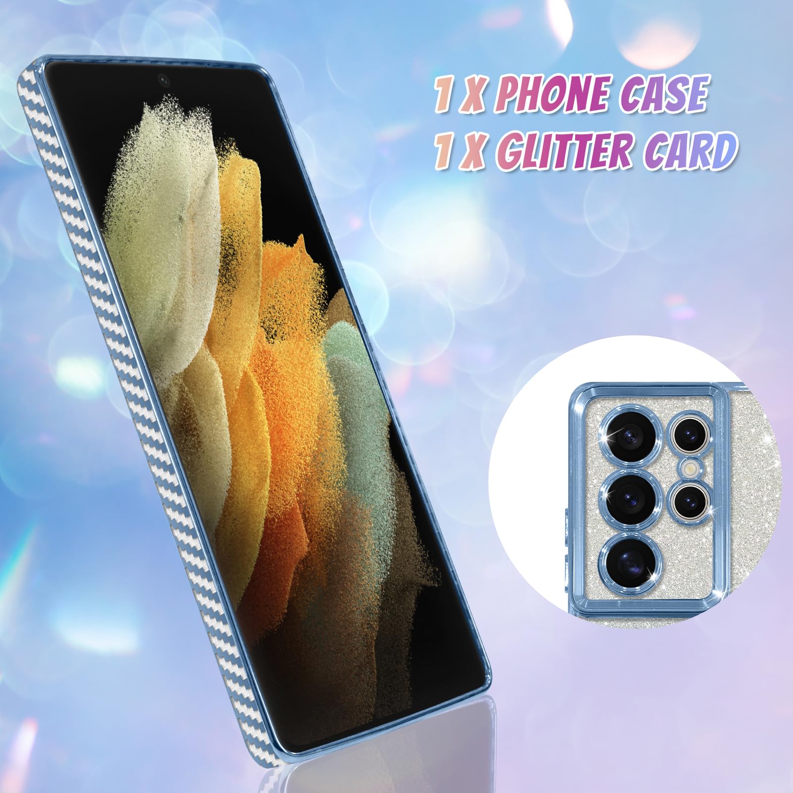 Foto 3 pulgar | Funda De Teléfono Bonoma Compatible Con Samsung Galaxy S21 Ultra - Venta Internacional.