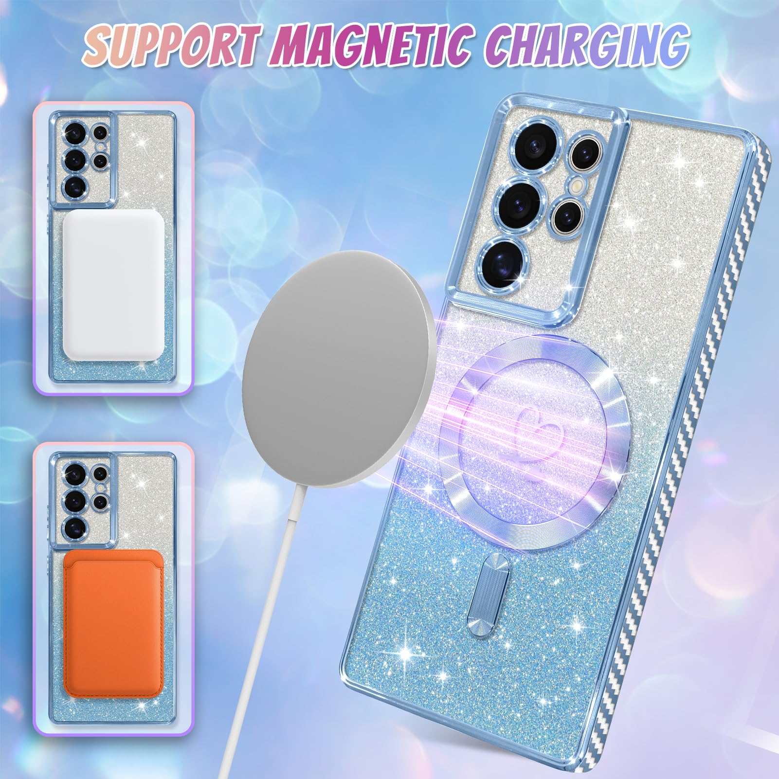 Foto 5 | Funda De Teléfono Bonoma Compatible Con Samsung Galaxy S21 Ultra - Venta Internacional.